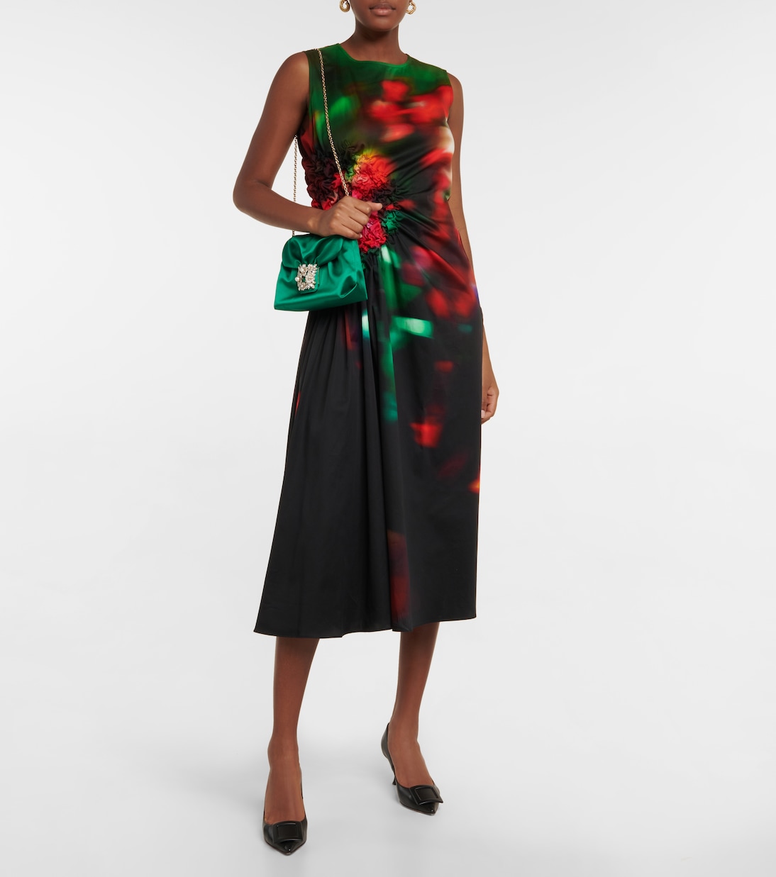 Borsa a spalla RV Bouquet in raso | Roger Vivier