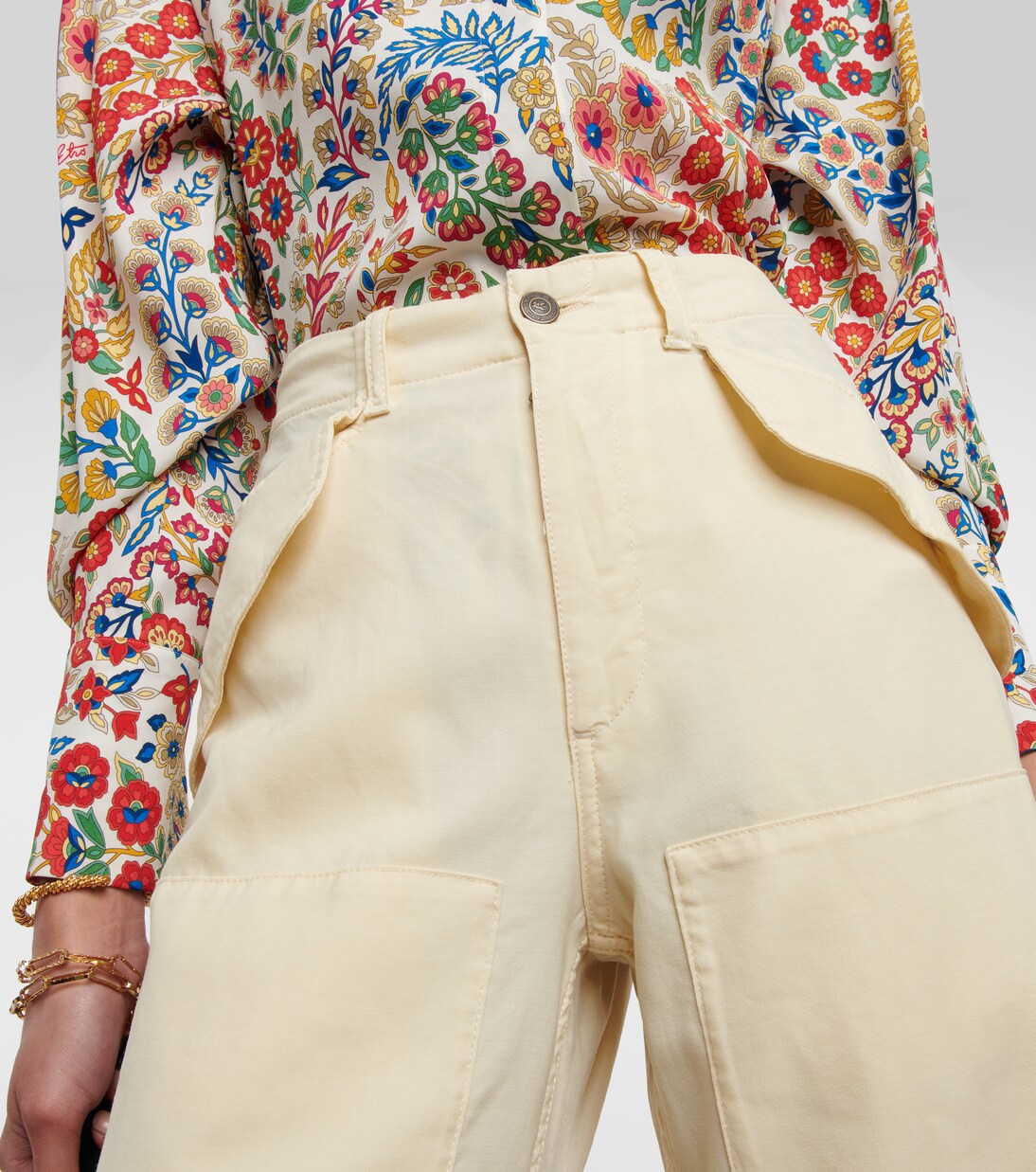 Pantalon déstructuré en laine mélangée | Etro