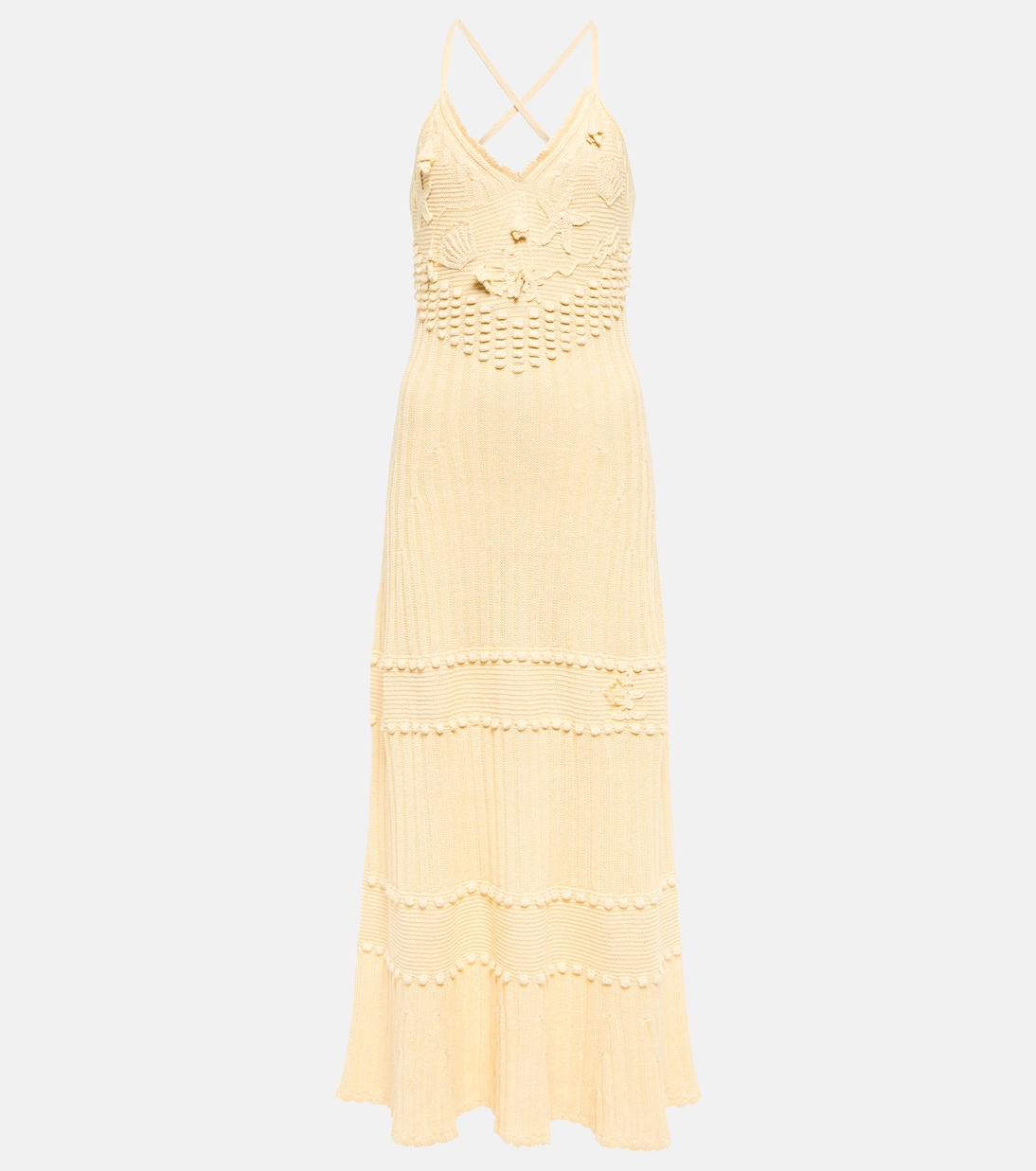 Linen and silk knit midi dress | Etro