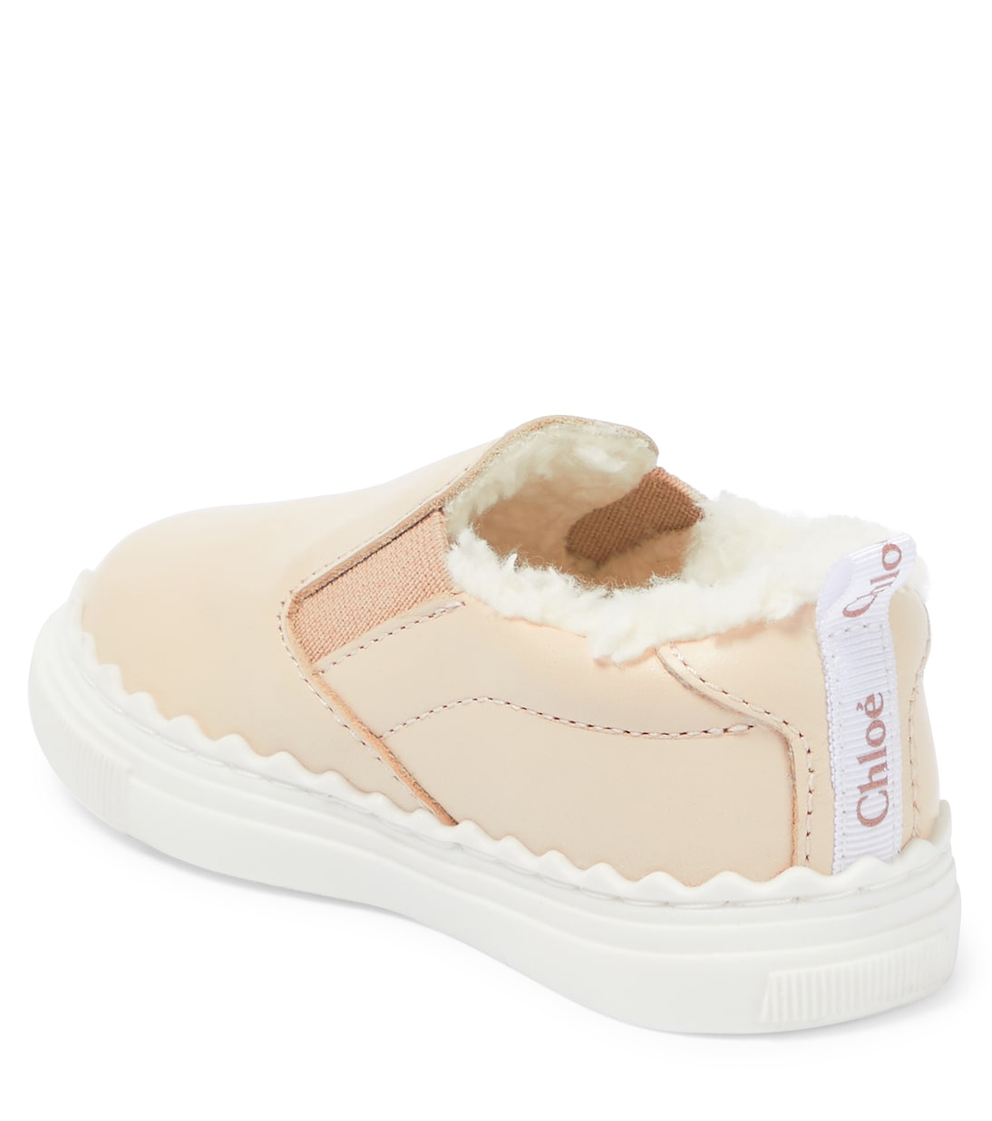 Bebé - zapatillas de borrego sintético y piel | Chloé Kids