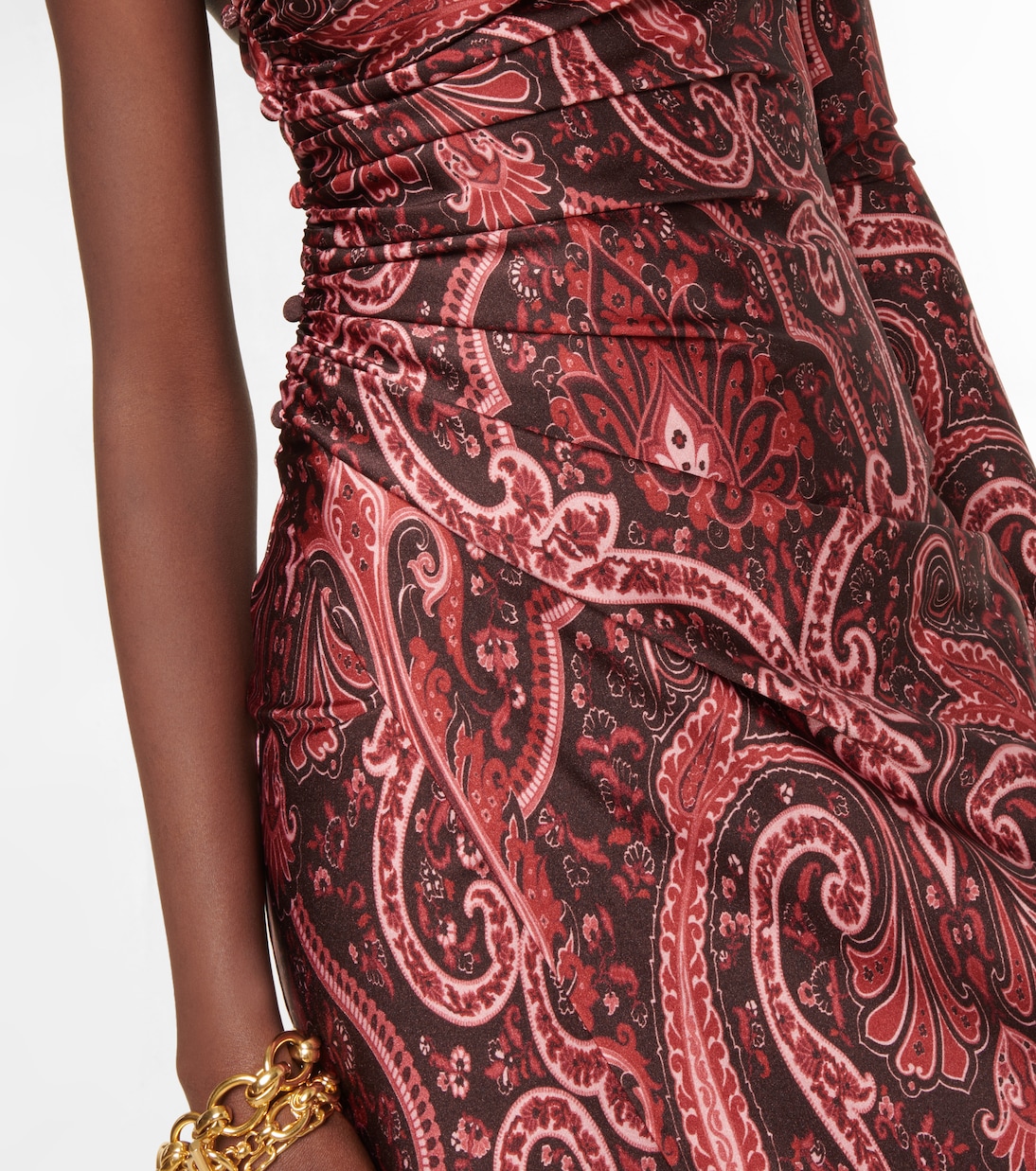 Paisley one-shoulder minidress | Etro