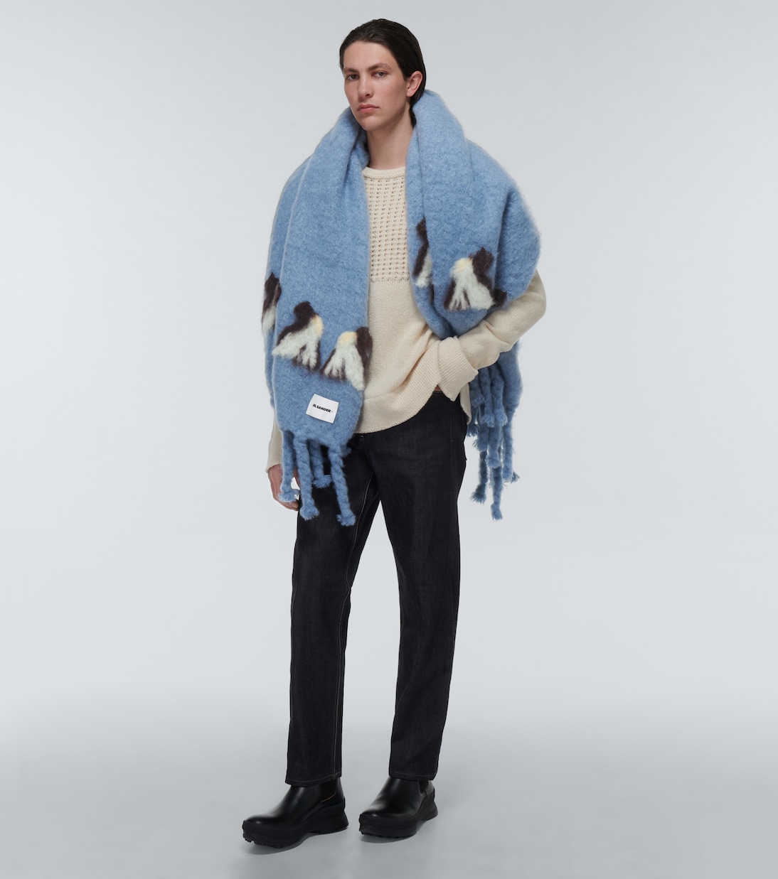 Mohair and wool-blend scarf | Jil Sander