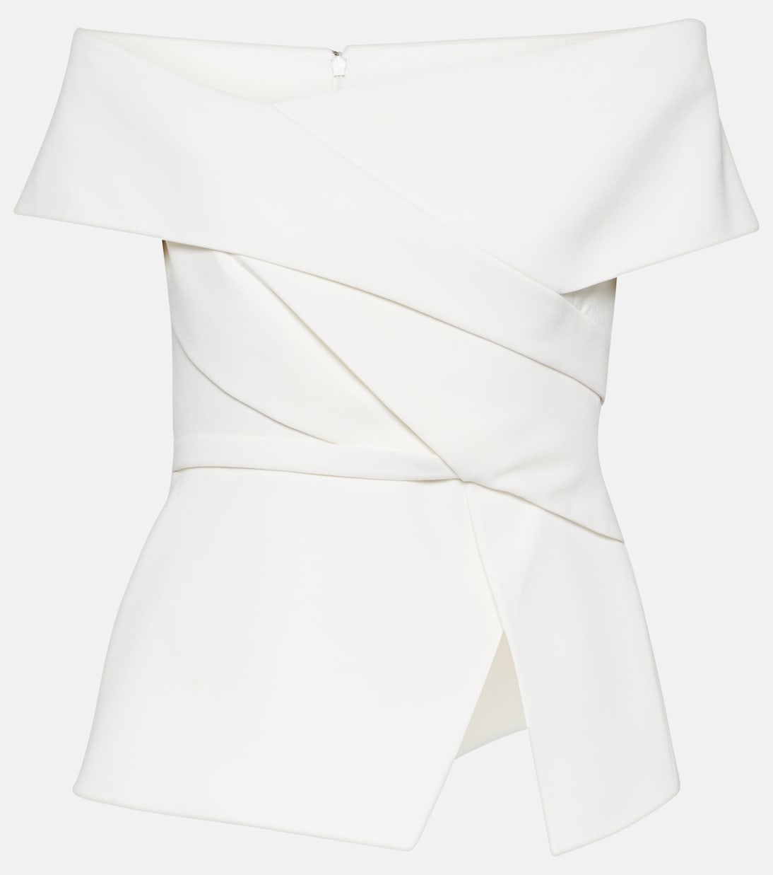 Safiyaa Abito da Sposa Eimear con Top in Crêpe Spalla Scoperta