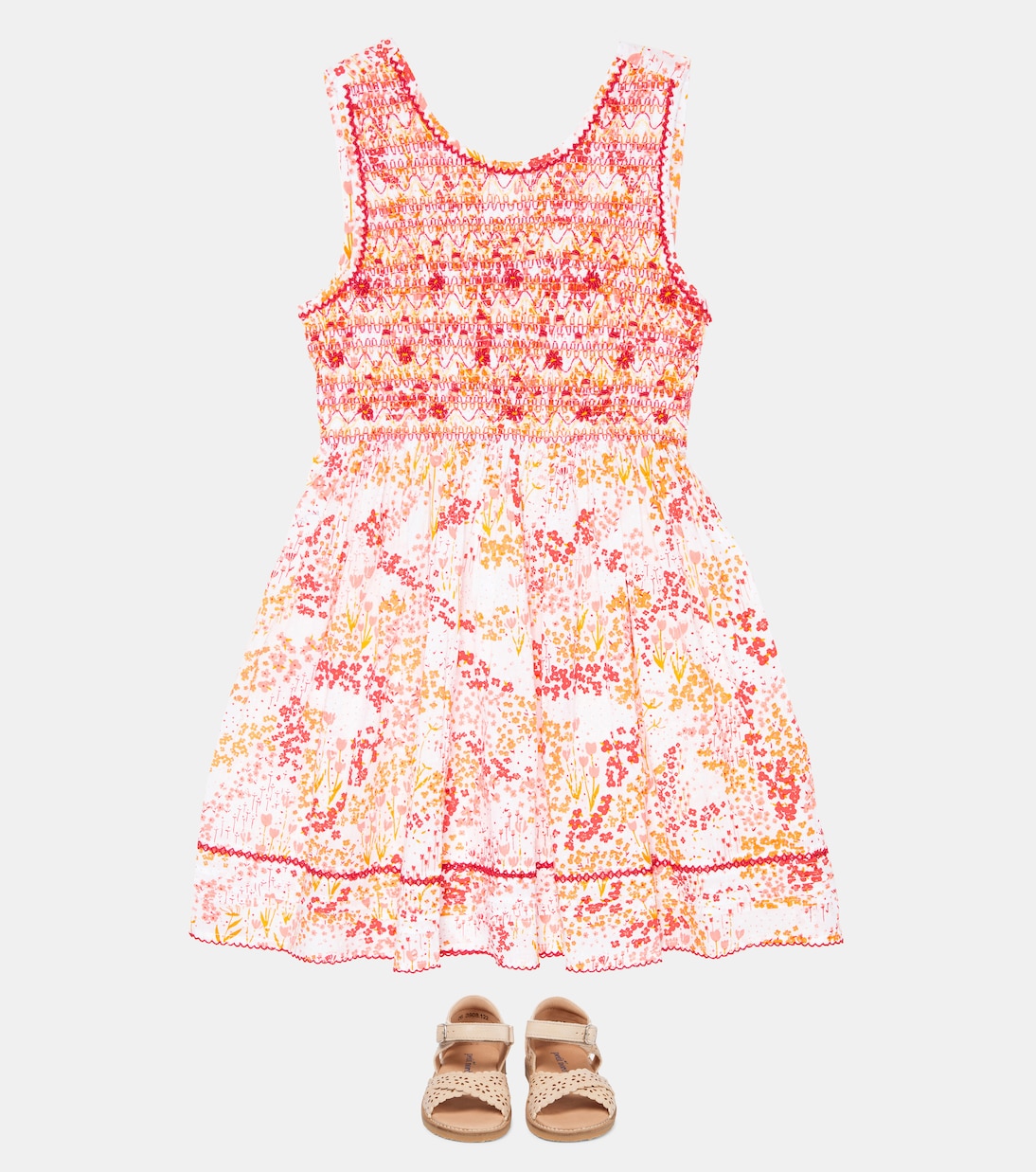 Amelie floral viscose dress | Poupette St Barth Kids