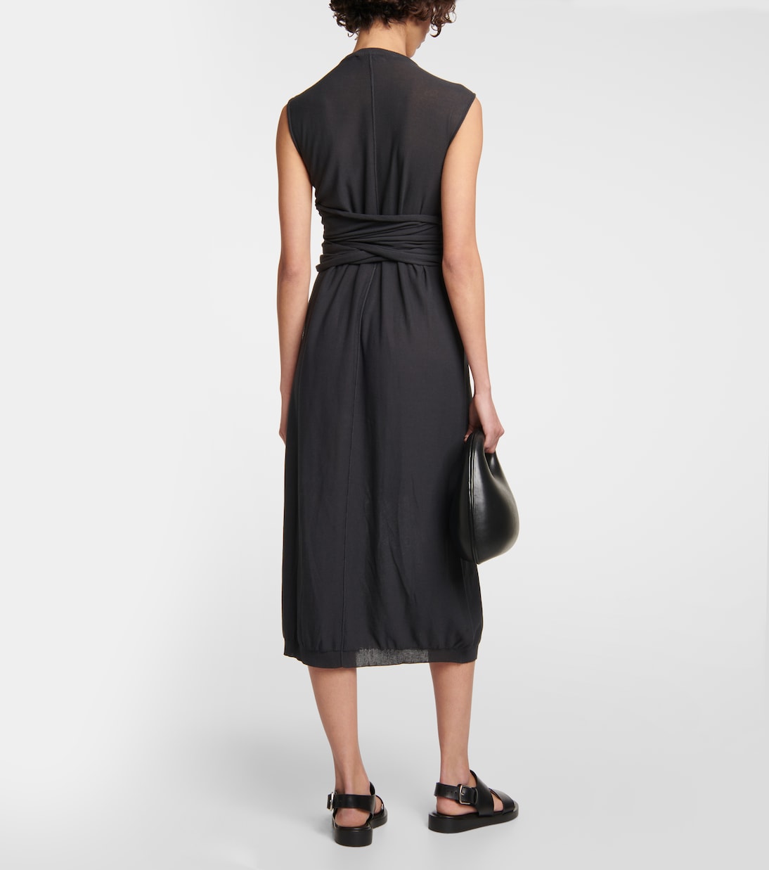 Cotton crêpe midi dress | Lemaire
