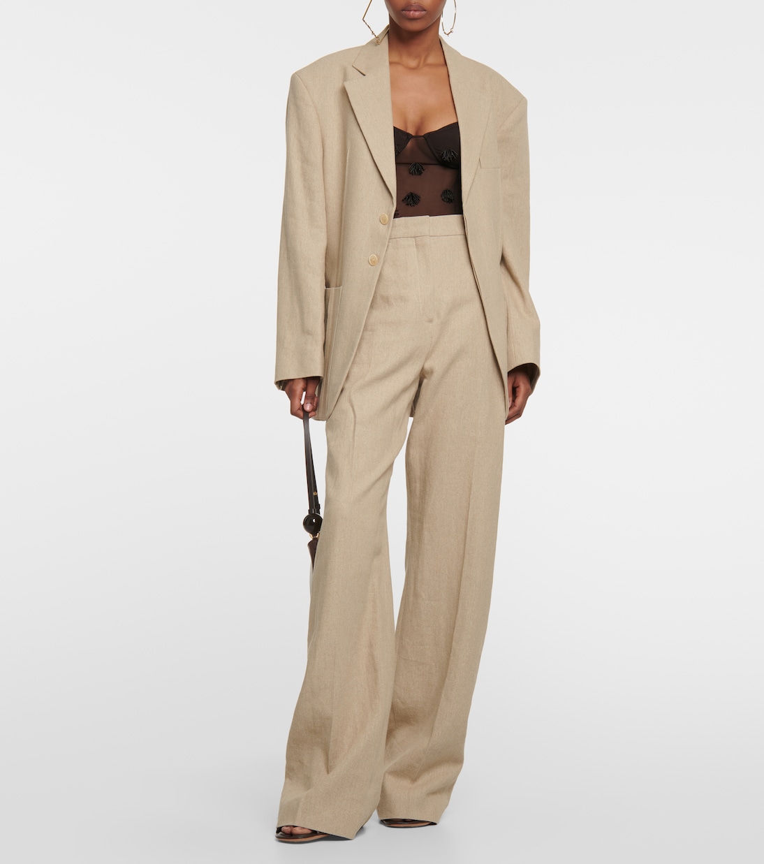 Appliqué mesh bodysuit | Jacquemus