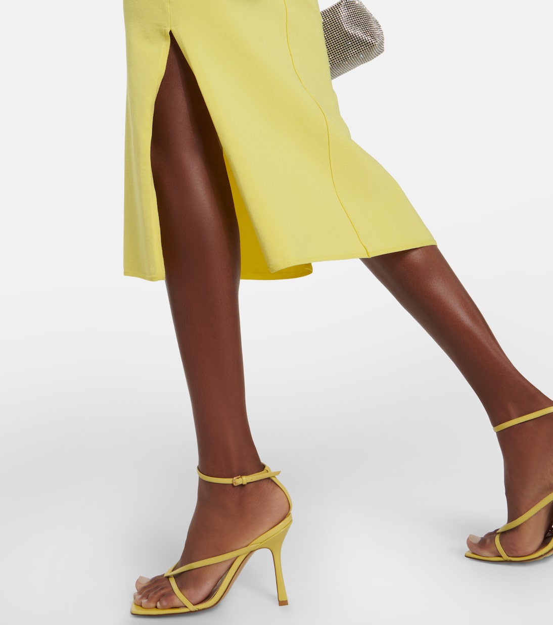 Darya ruched ribbed-knit midi dress | Simkhai