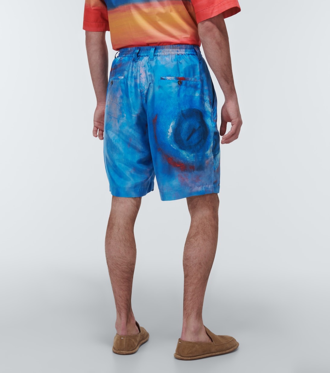 Shorts de seda estampados | Marni