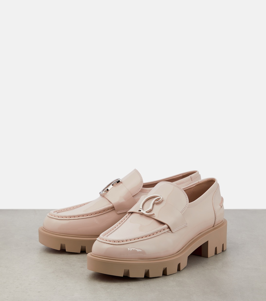 CL Moc Lug patent leather loafers | Christian Louboutin