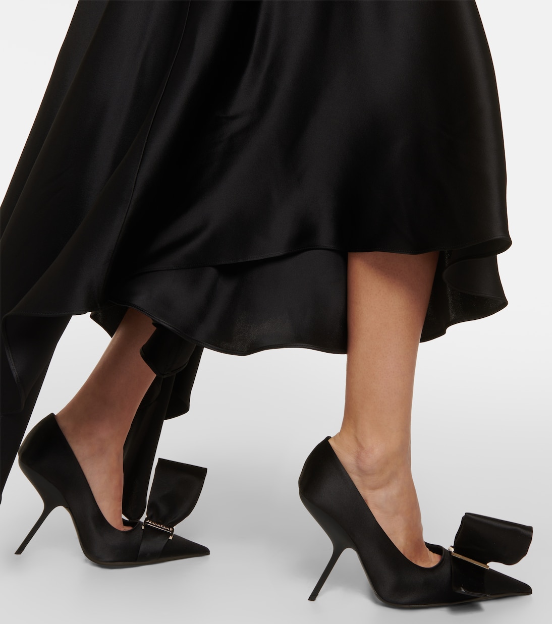 Verzierte Pumps Erica aus Satin | Ferragamo