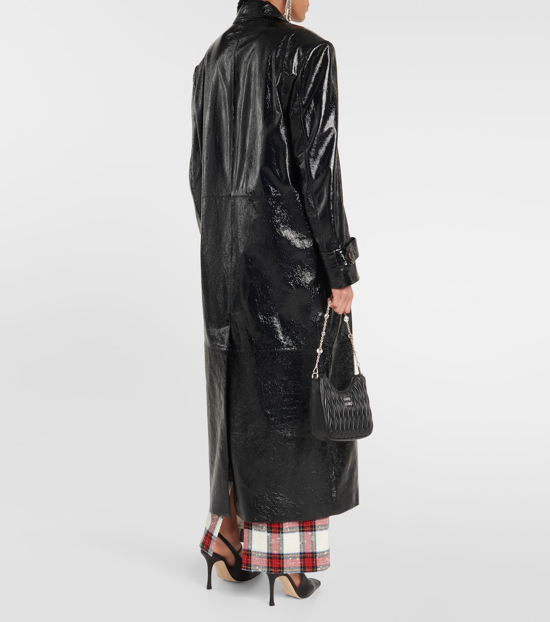 Manteau en cuir | Alessandra Rich