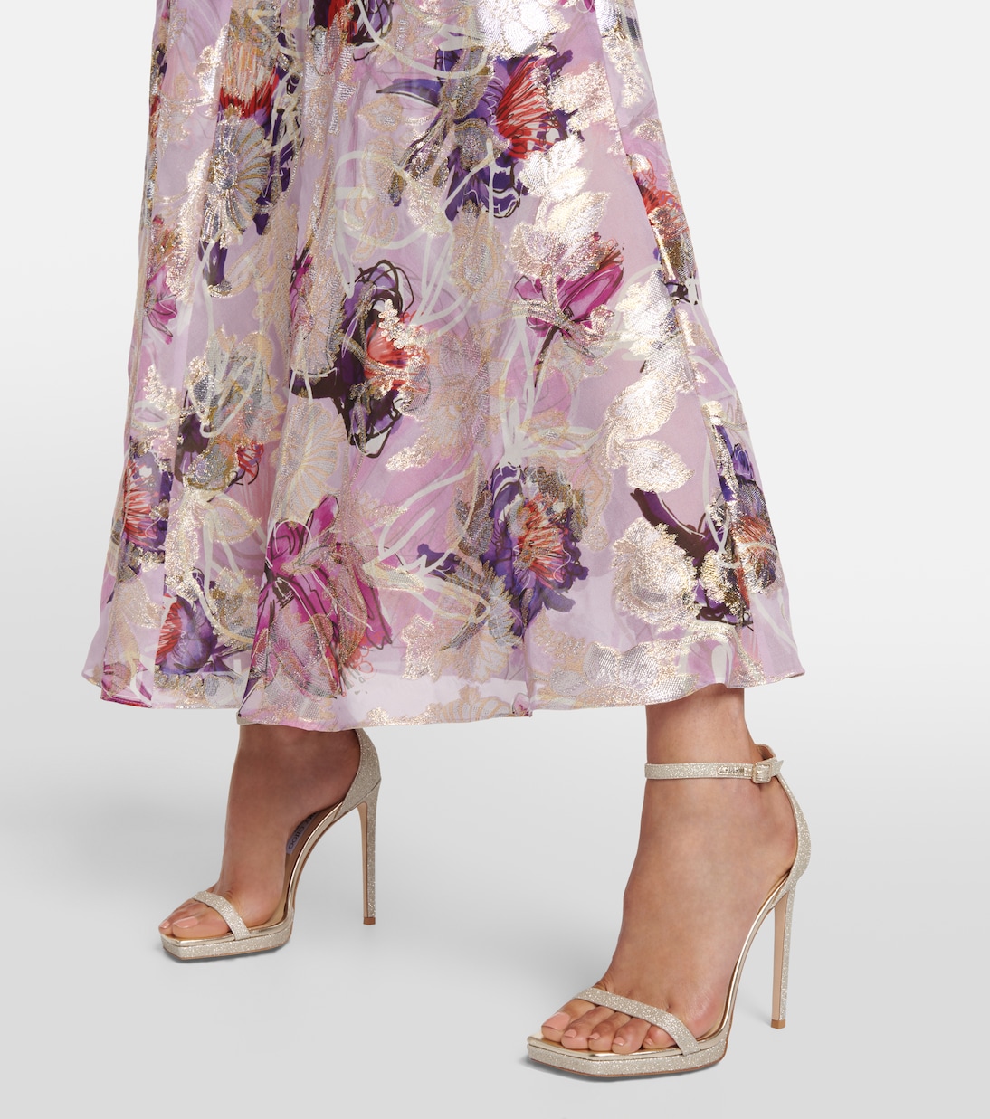 Verzierte Sandalen Alva 120 aus Leder | Jimmy Choo