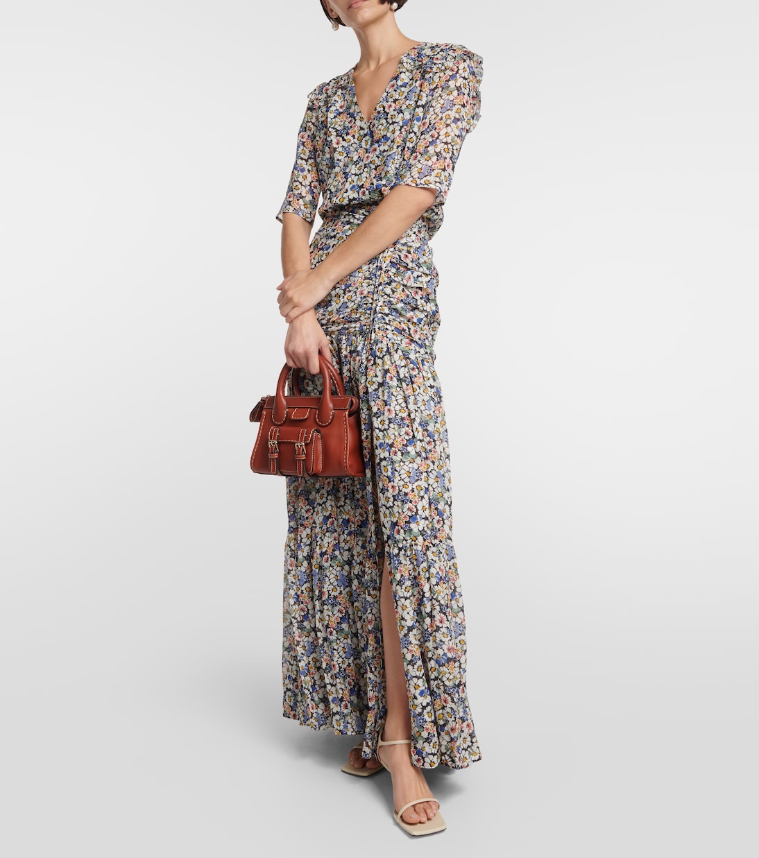 Bedrucktes Maxikleid aus Seide | Veronica Beard