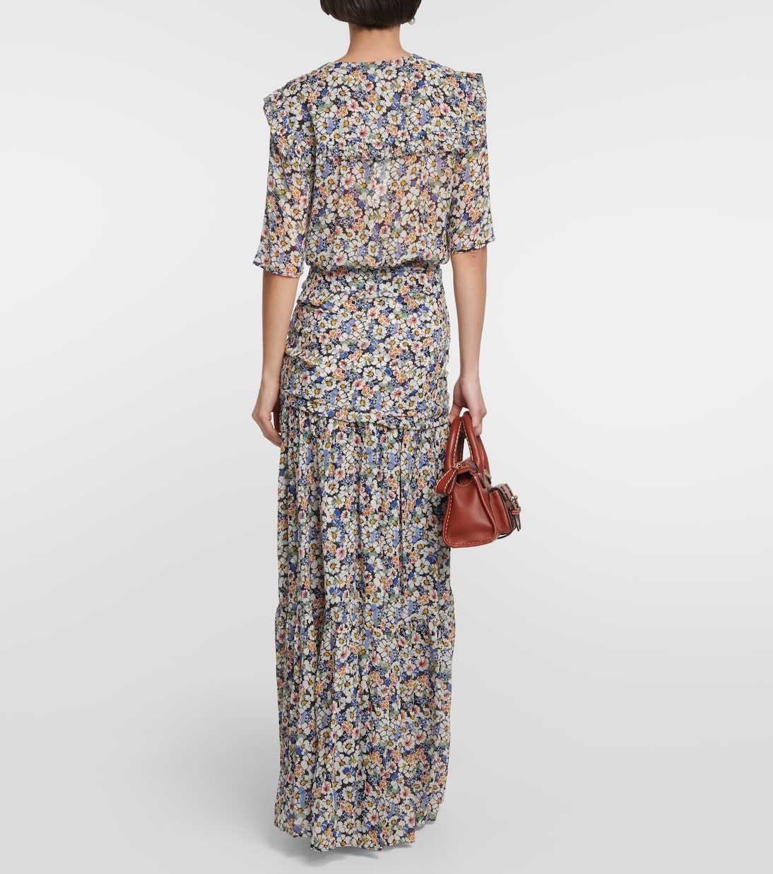 Bedrucktes Maxikleid aus Seide | Veronica Beard
