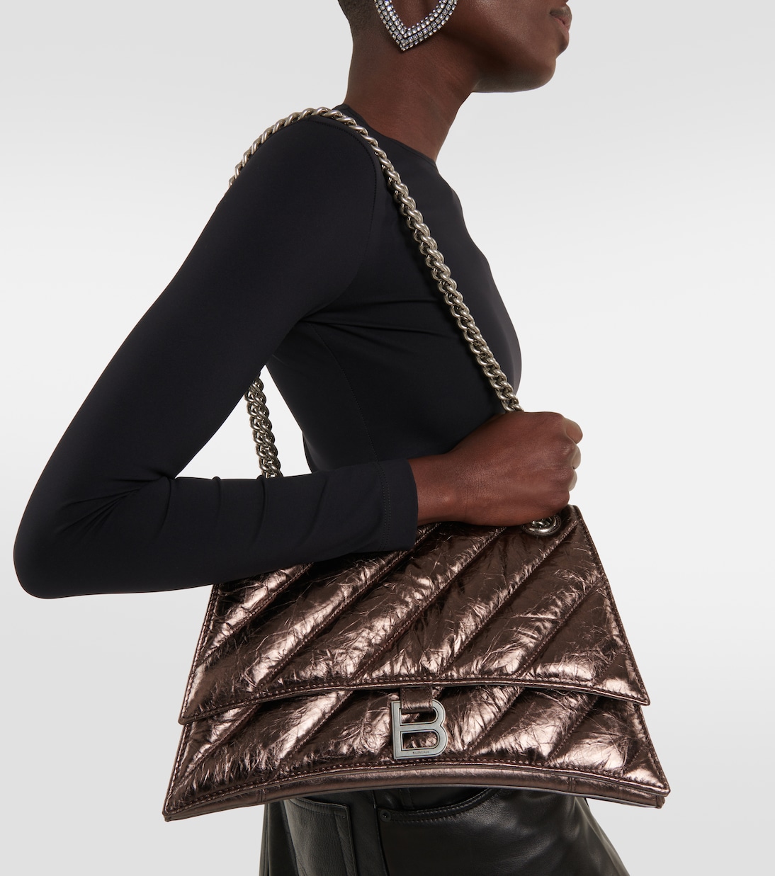Borsa a spalla Crush in pelle | Balenciaga