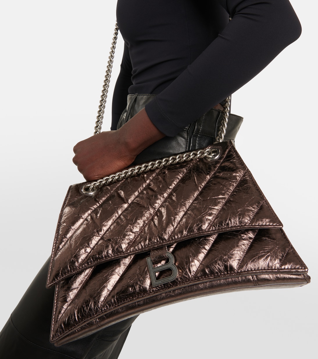 Borsa a spalla Crush in pelle | Balenciaga