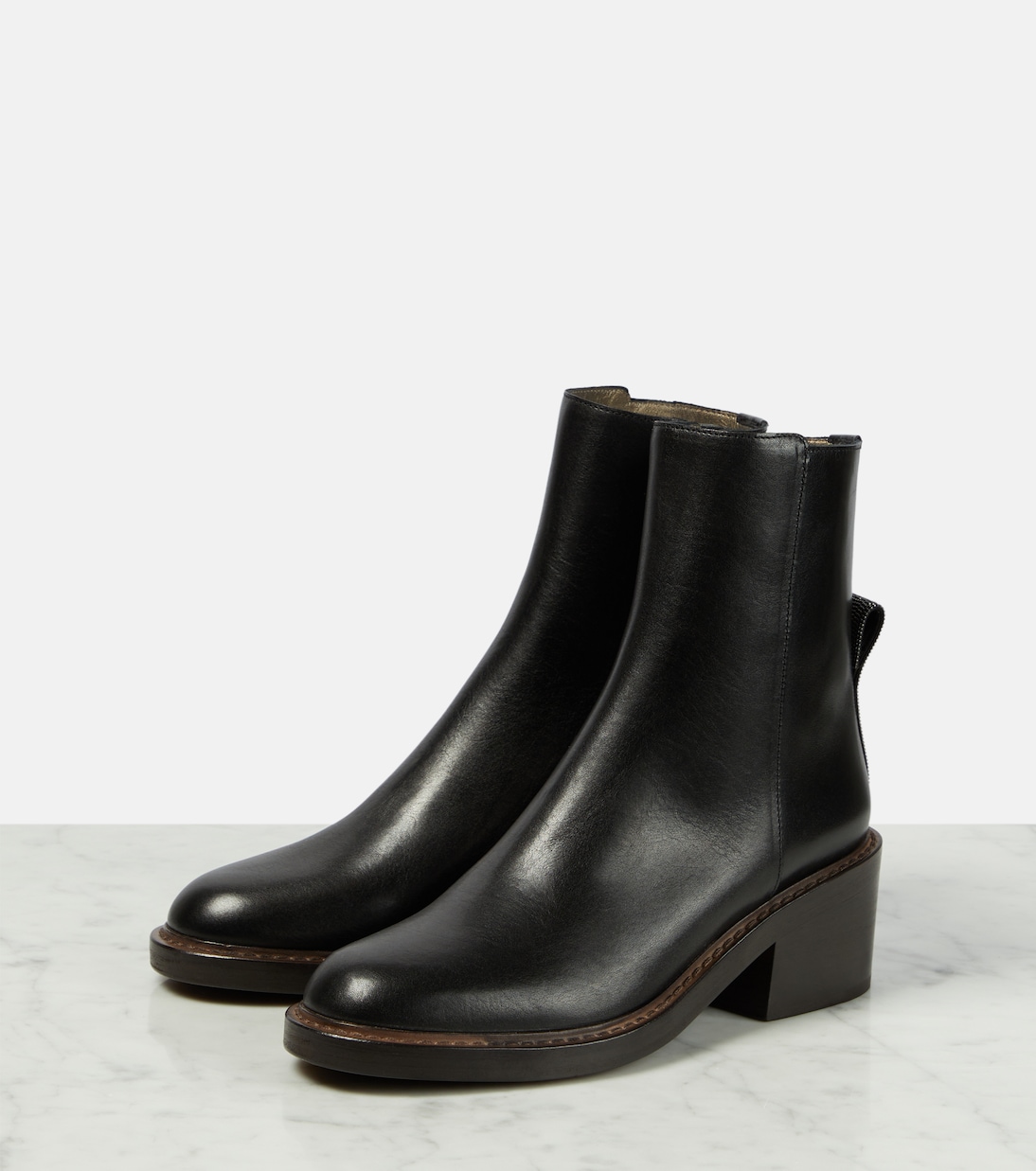 Stivaletti in pelle | Brunello Cucinelli