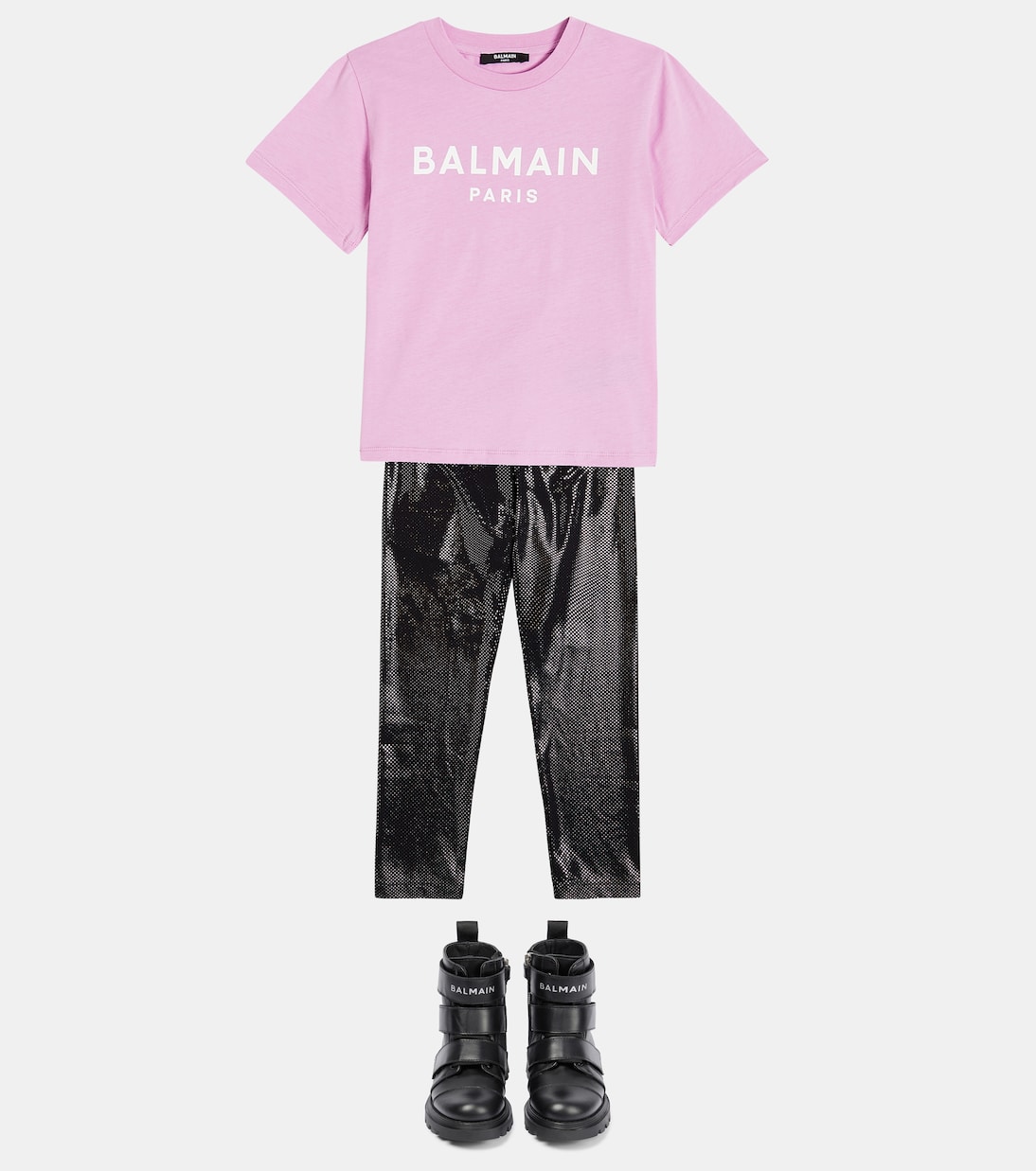 로고 코튼 저지 티셔츠 | Balmain Kids