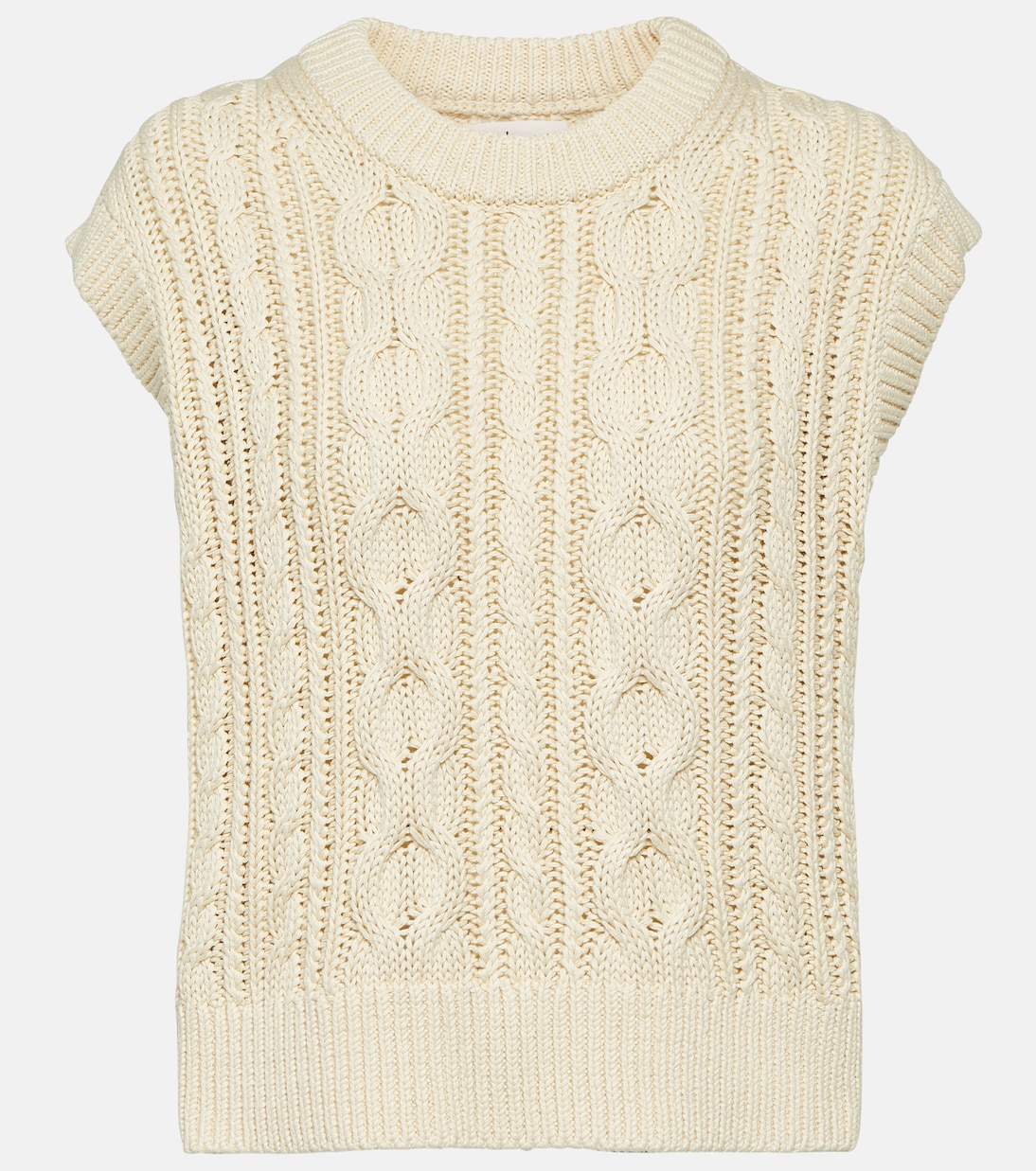 Hadden cable-knit sweater vest  | Velvet