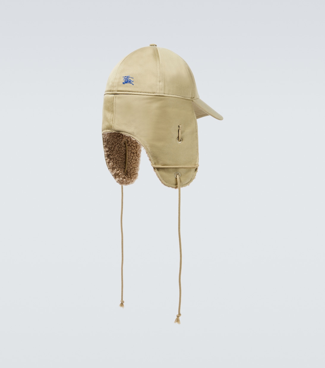 Cappello in cotone con shearling sintetico | Burberry