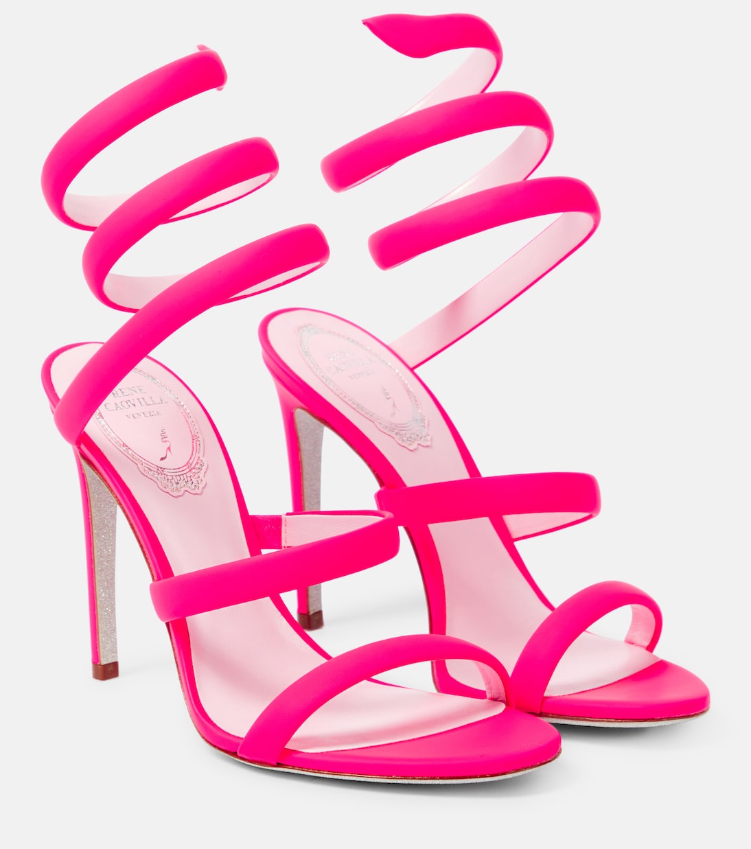 Sandalen Cleo aus Veloursleder | Rene Caovilla