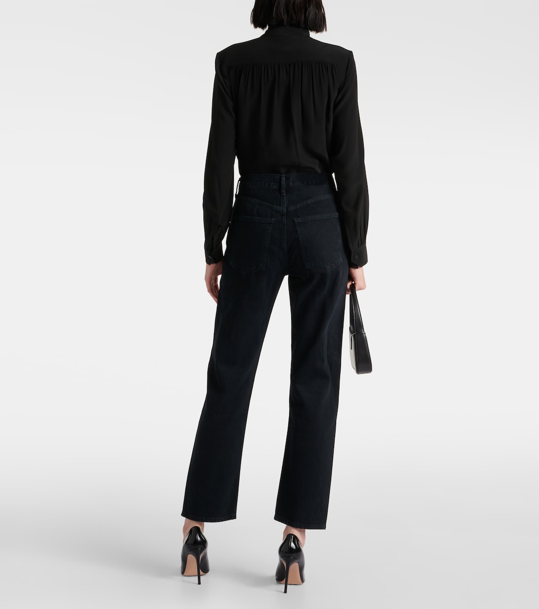 90's Pinch Waist high-rise straight jeans | Agolde