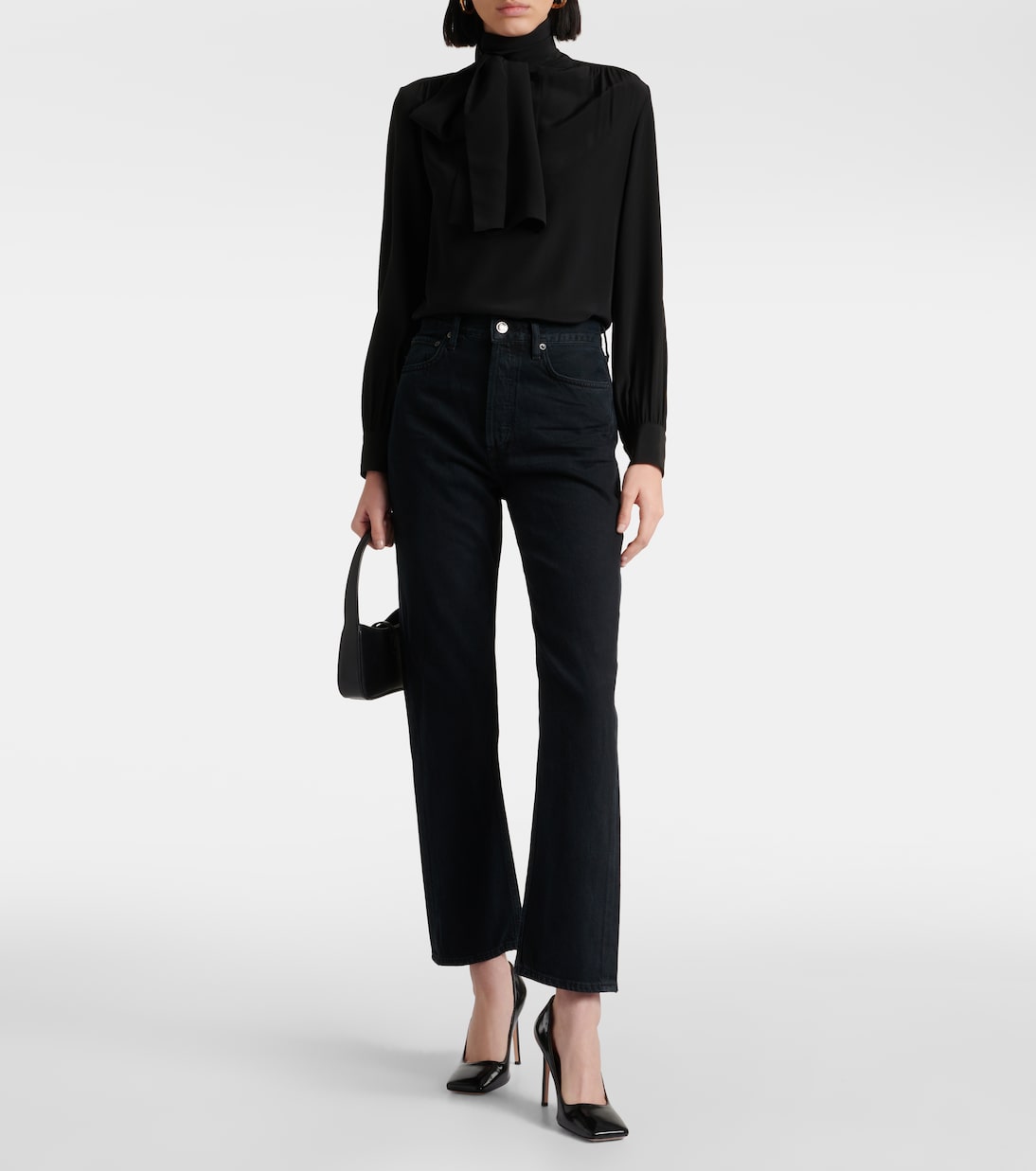 90's Pinch Waist high-rise straight jeans | Agolde