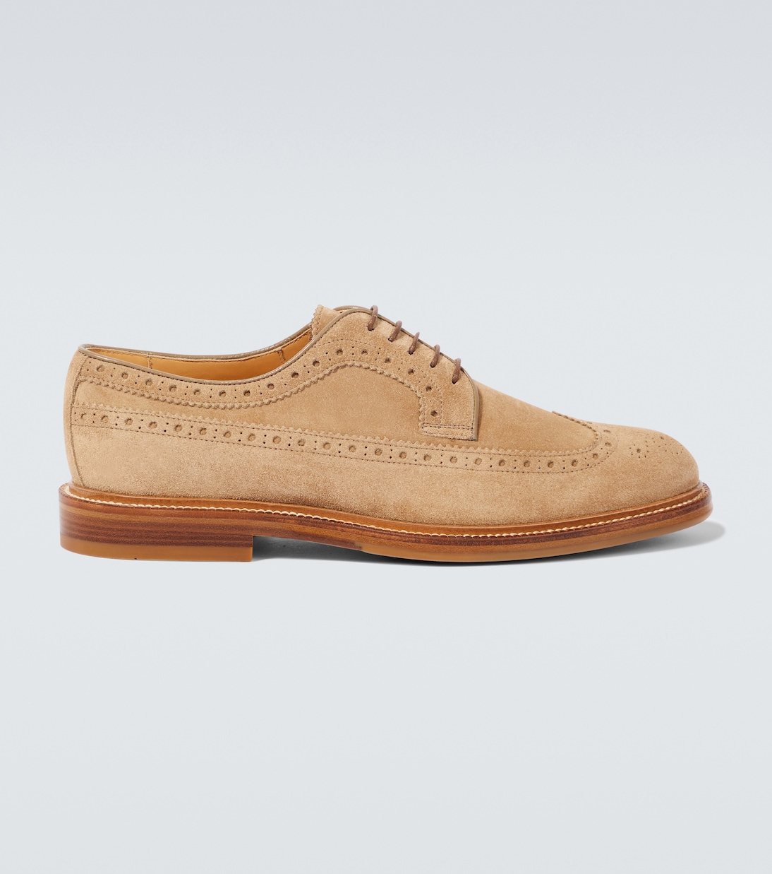 Schnürschuhe aus Veloursleder | Brunello Cucinelli