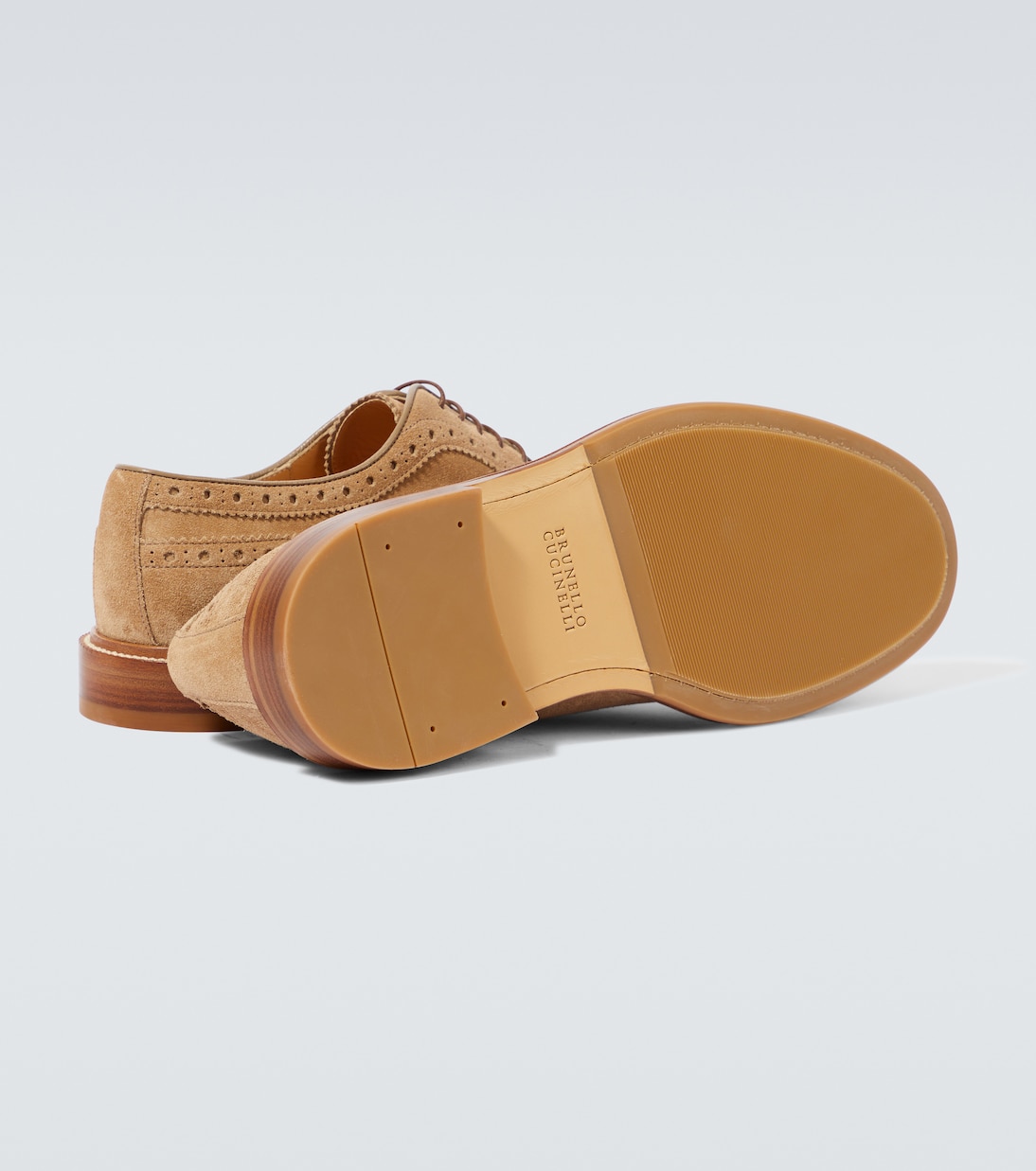 Schnürschuhe aus Veloursleder | Brunello Cucinelli