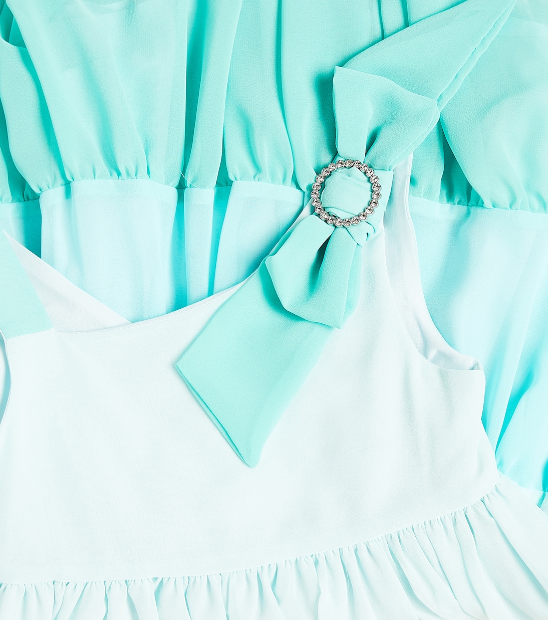 Verziertes Kleid aus Chiffon | Patachou