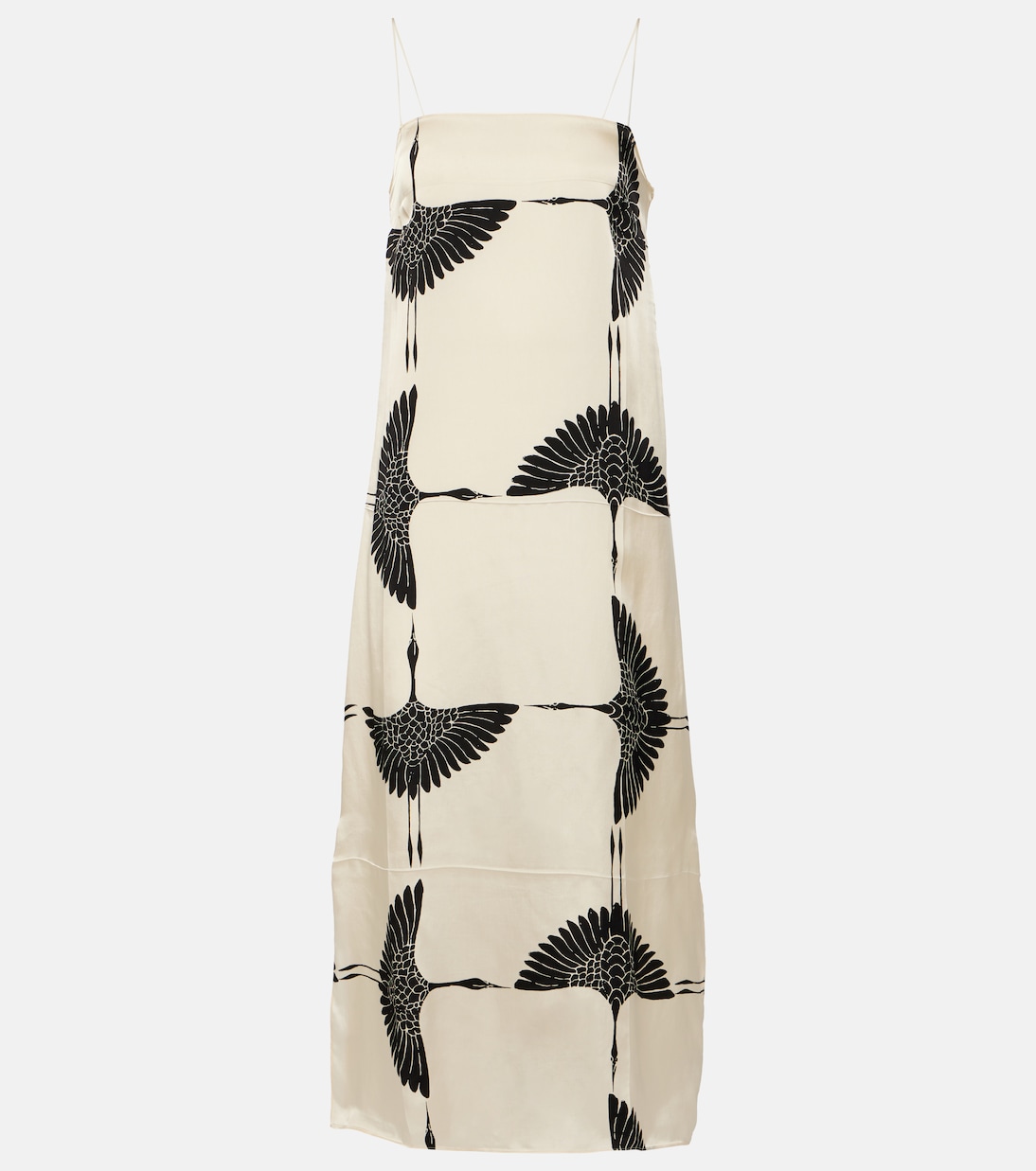 Sicily printed twill midi dress | Khaite