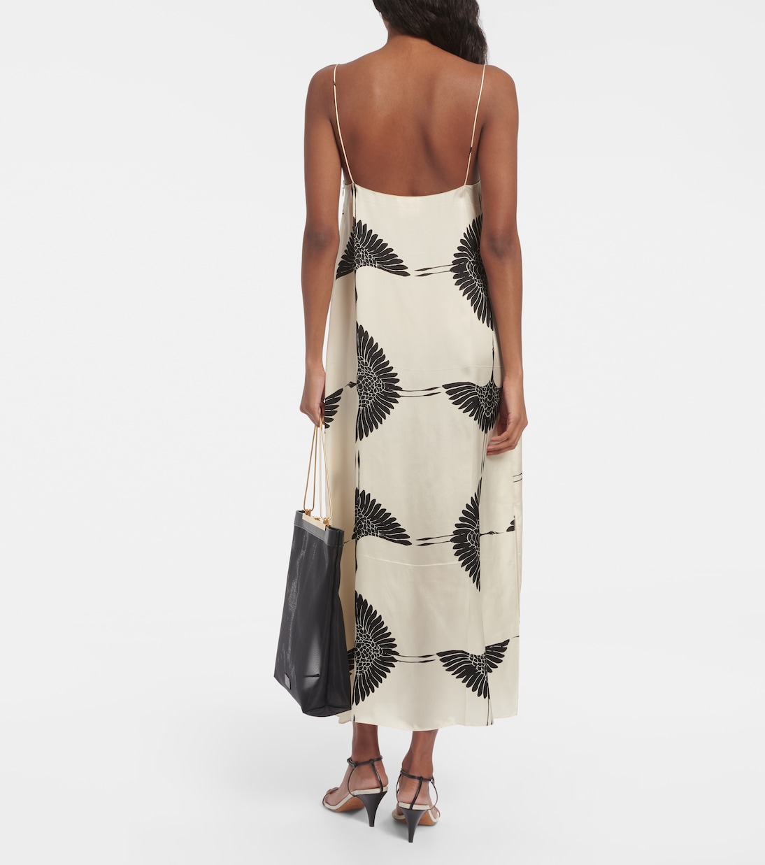Sicily printed twill midi dress | Khaite