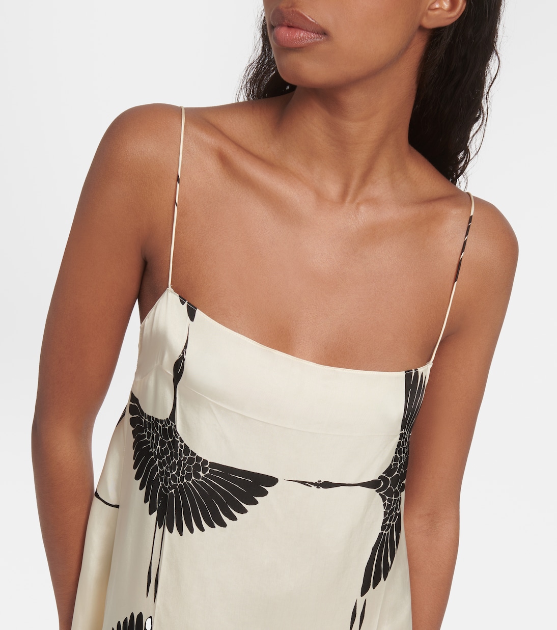 Sicily printed twill midi dress | Khaite