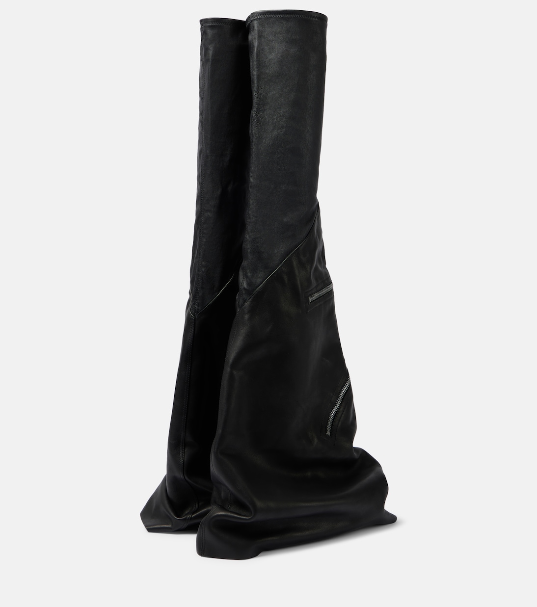Botas altas Cargoflares de piel | Rick Owens