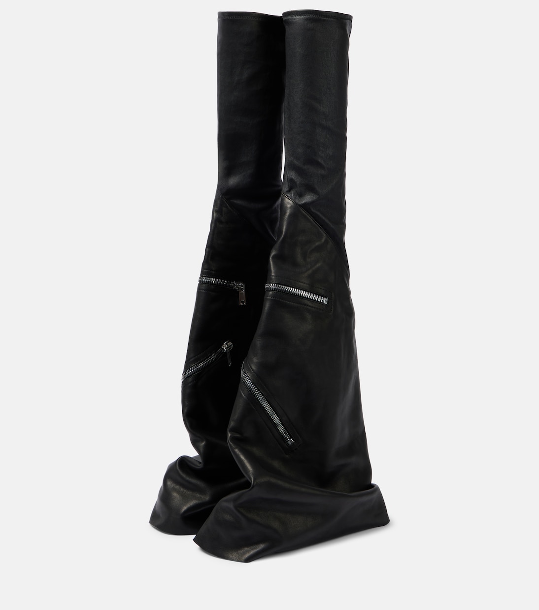 Botas altas Cargoflares de piel | Rick Owens