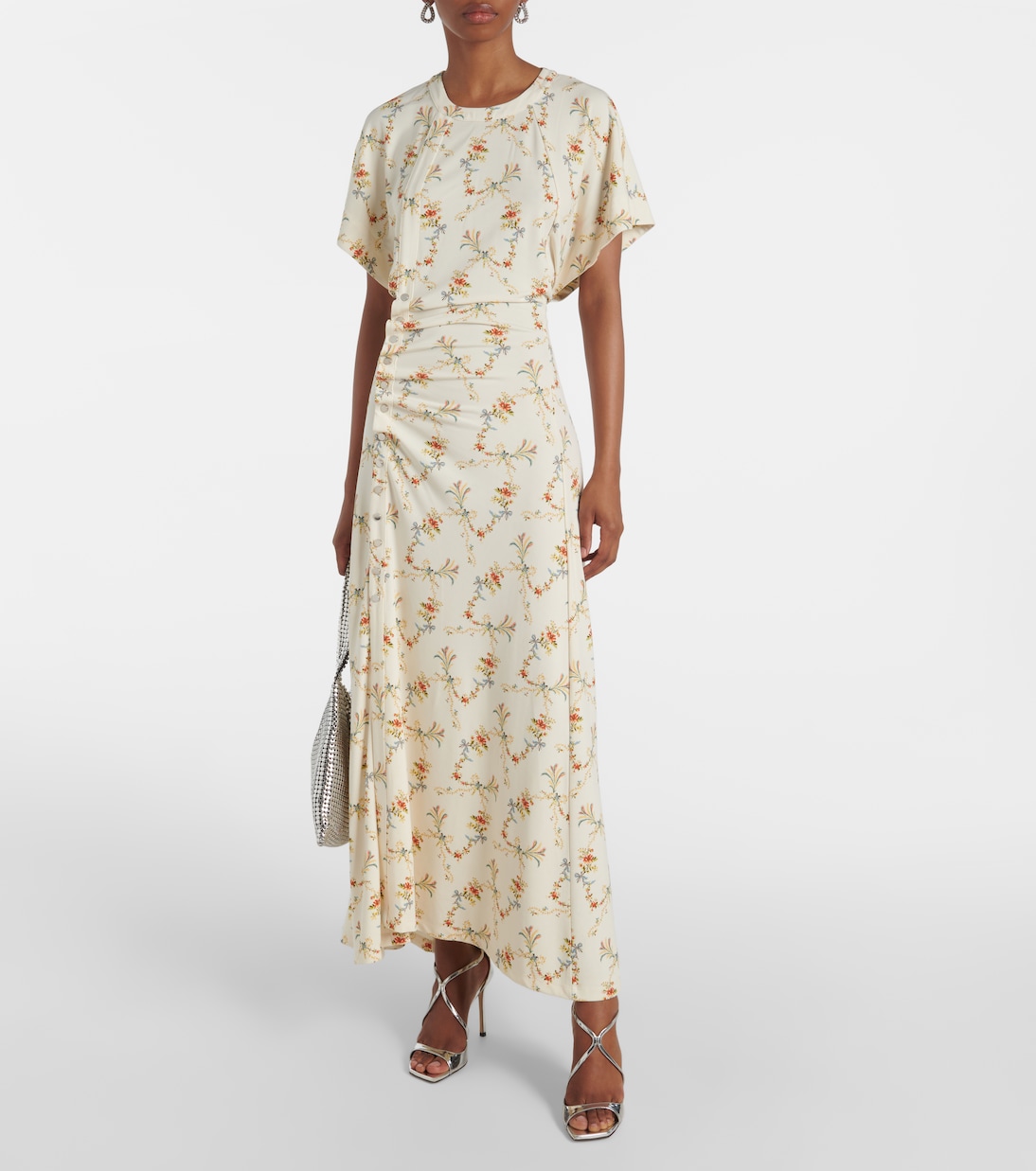 Abito midi con stampa | Rabanne
