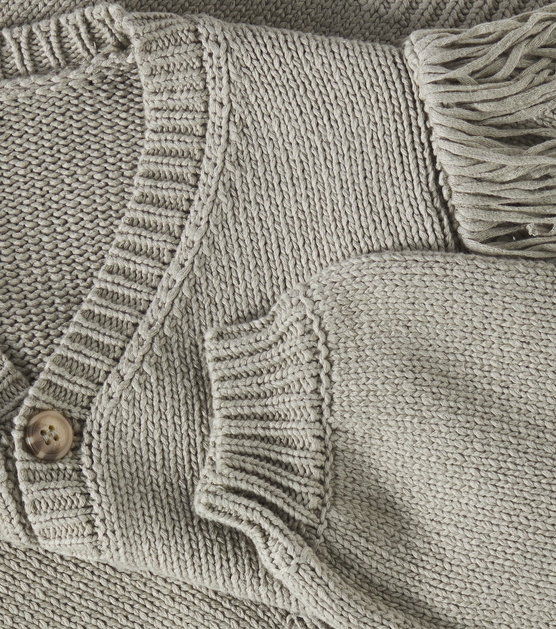 Cardigan in cotone con frange | Rylee + Cru
