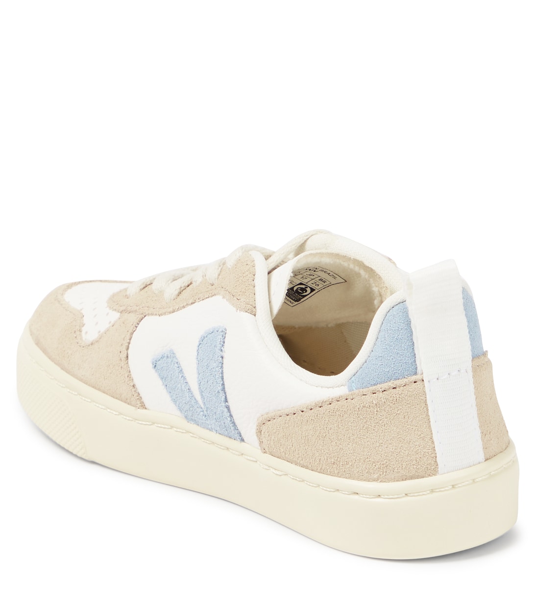 V-10 suede-trimmed leather sneakers | Veja Kids