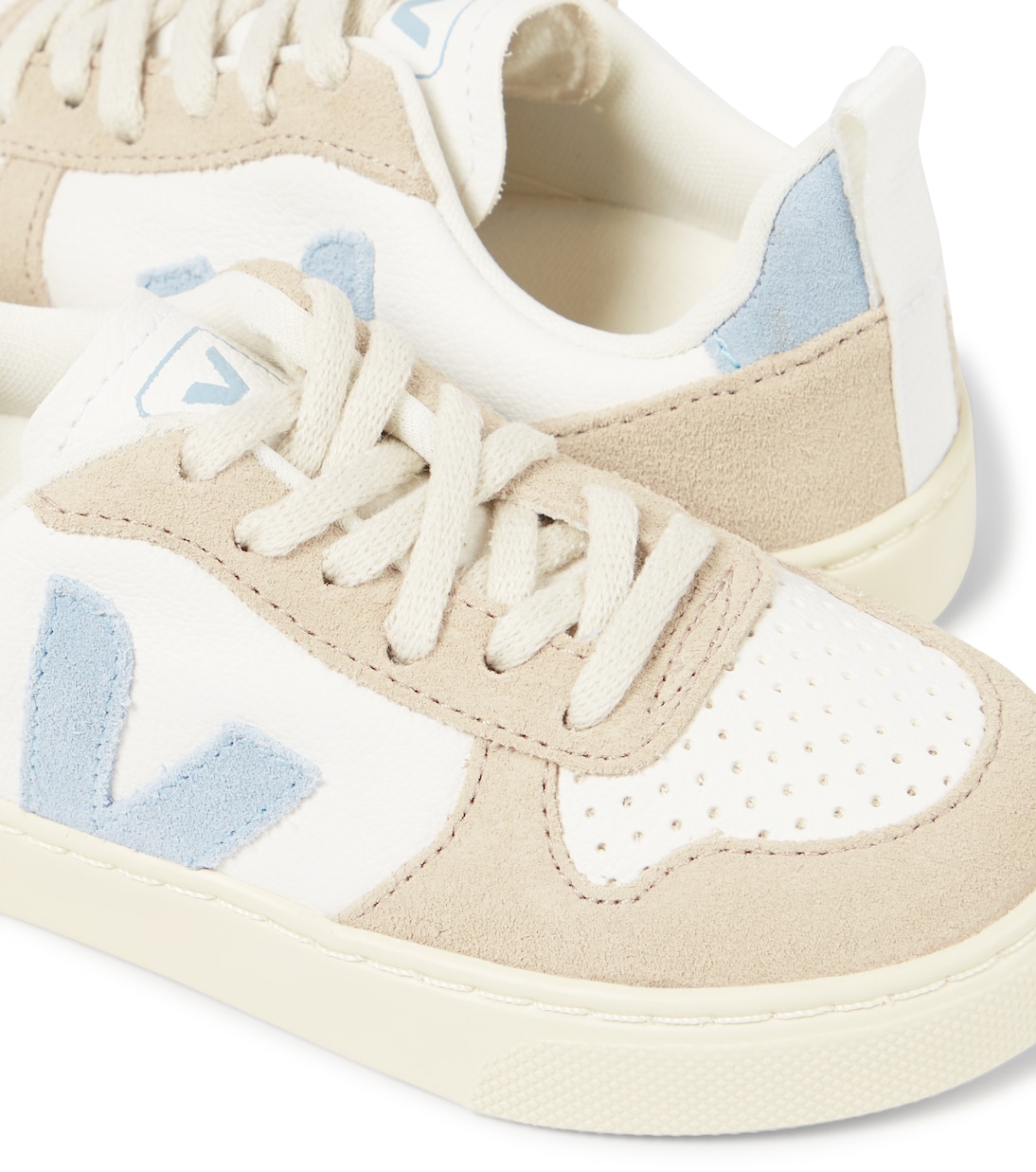 V-10 suede-trimmed leather sneakers | Veja Kids