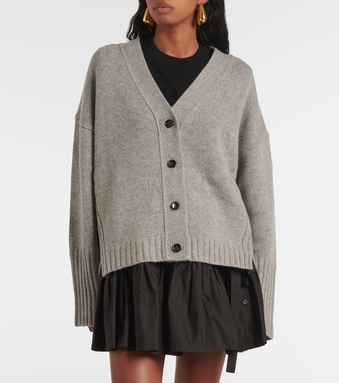 Wool and cashmere cardigan | Jardin des Orangers