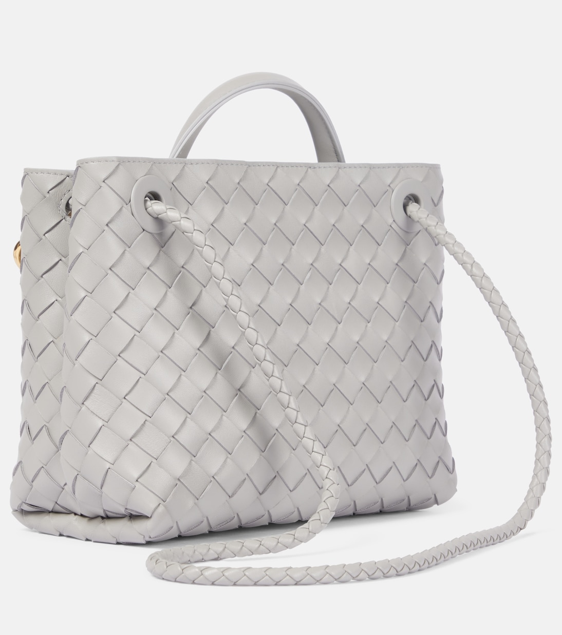 Andiamo Intrecciato Small leather tote bag | Bottega Veneta