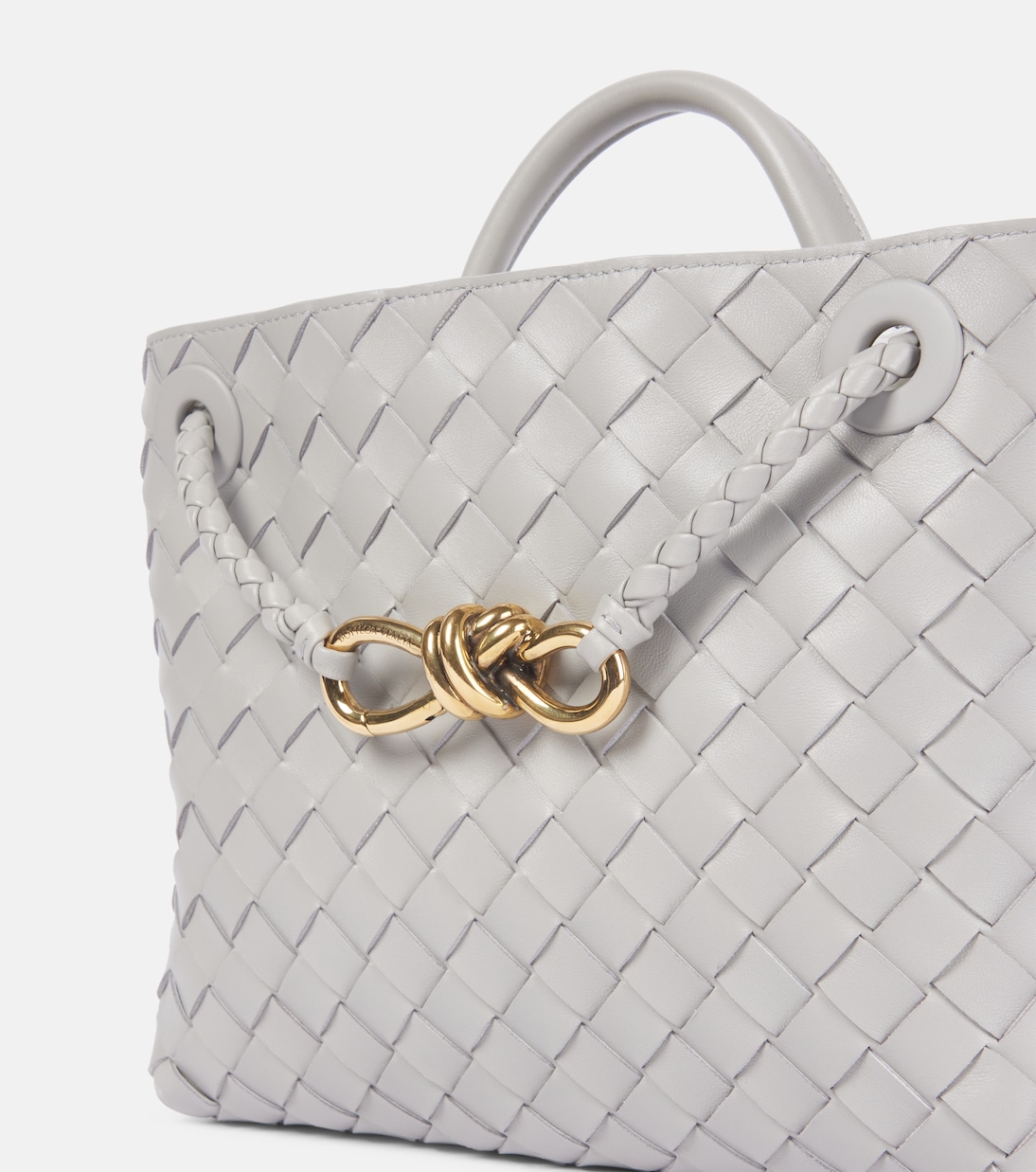 Andiamo Intrecciato Small leather tote bag | Bottega Veneta