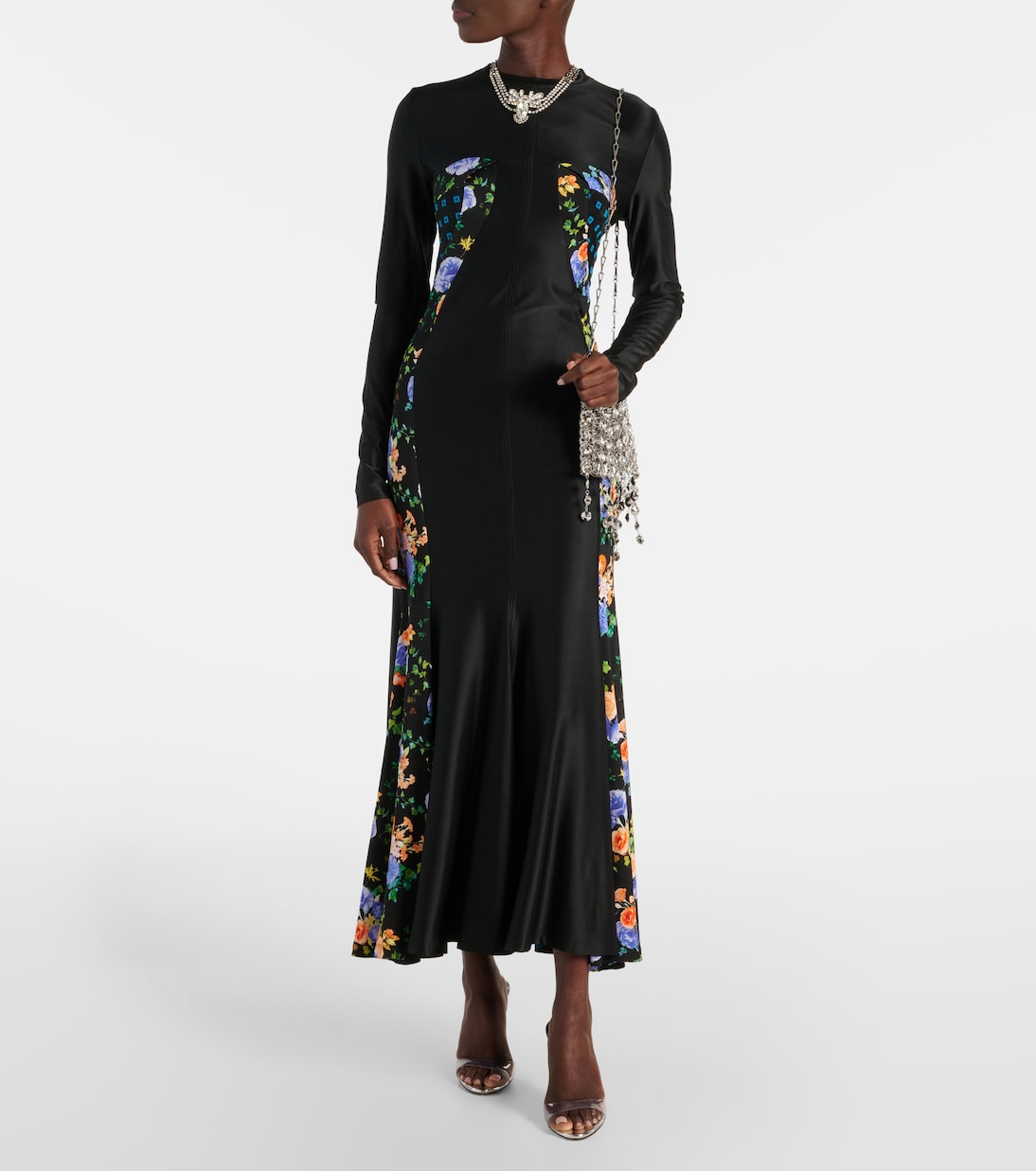 Robe longue à fleurs | Rabanne