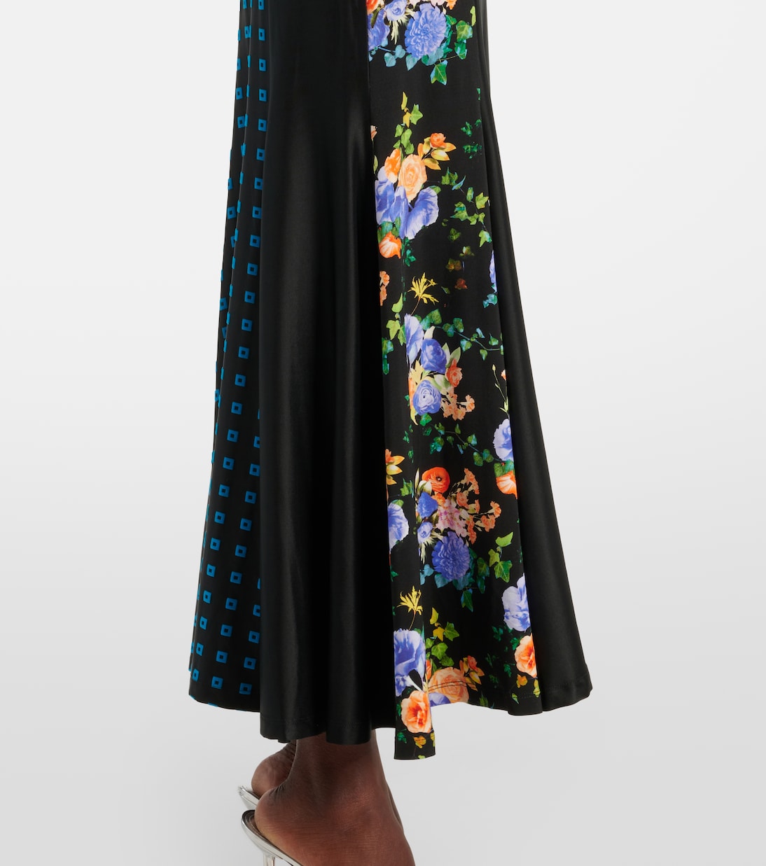 Robe longue à fleurs | Rabanne