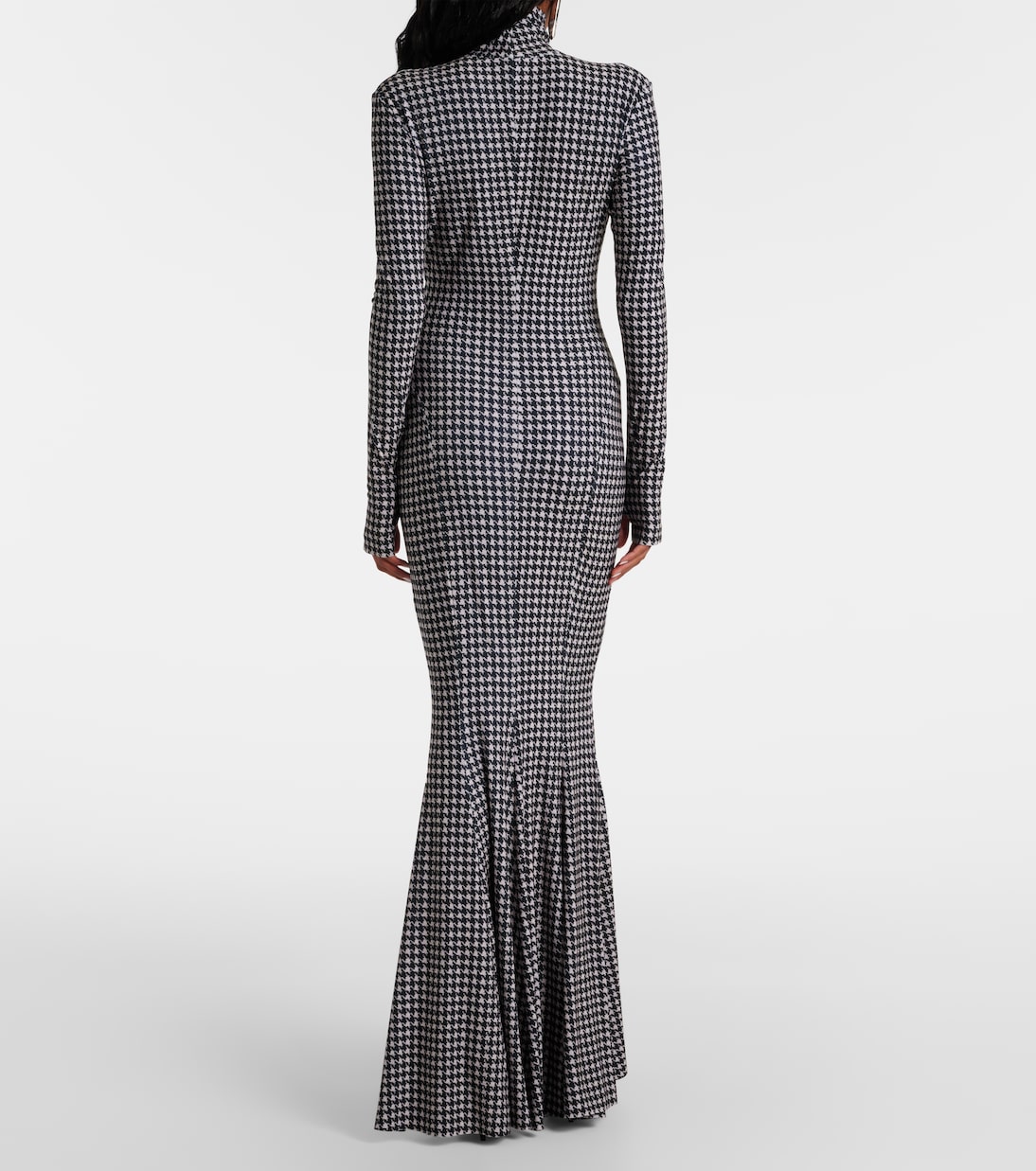 Houndstooth gown | Norma Kamali