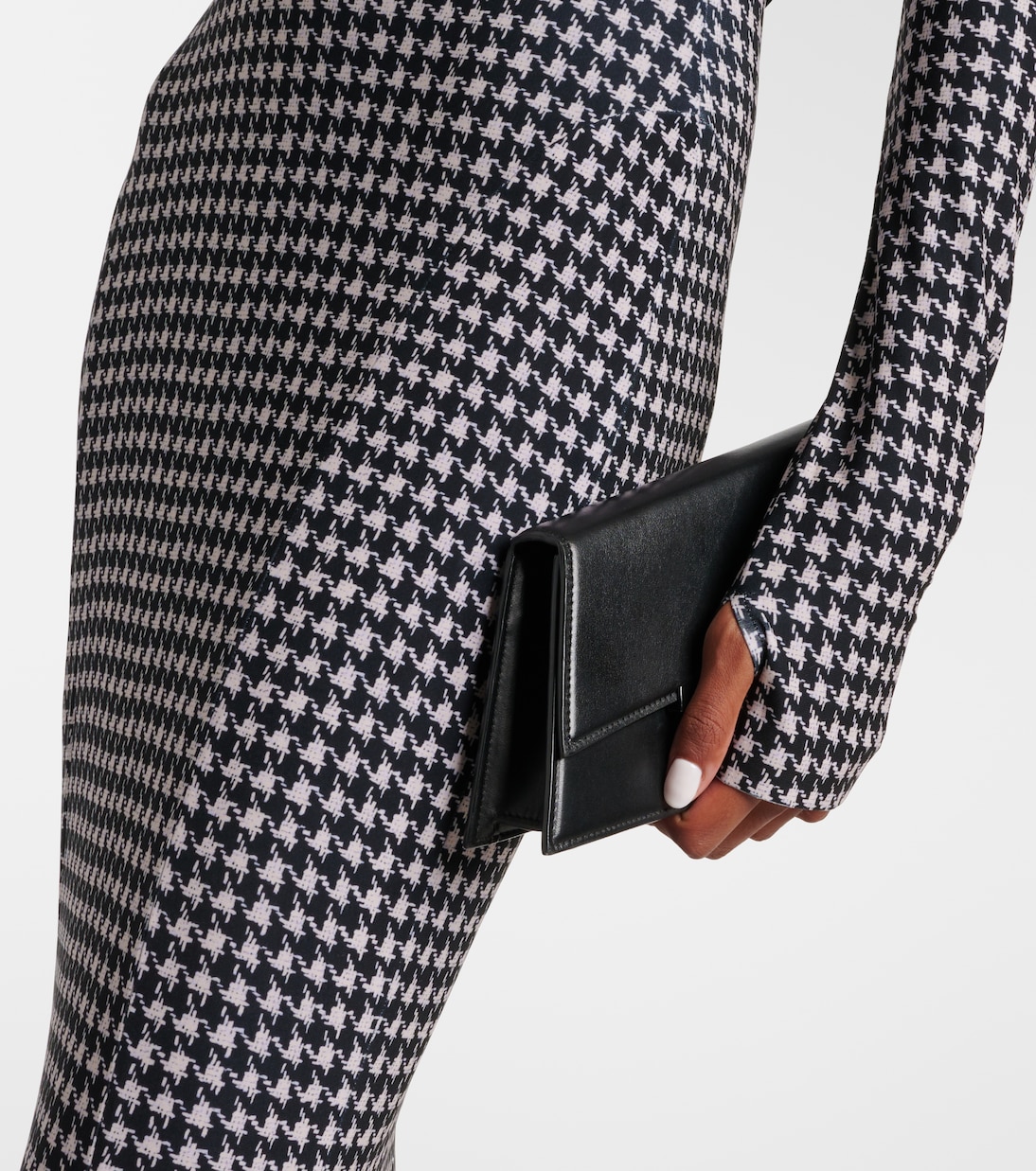 Houndstooth gown | Norma Kamali