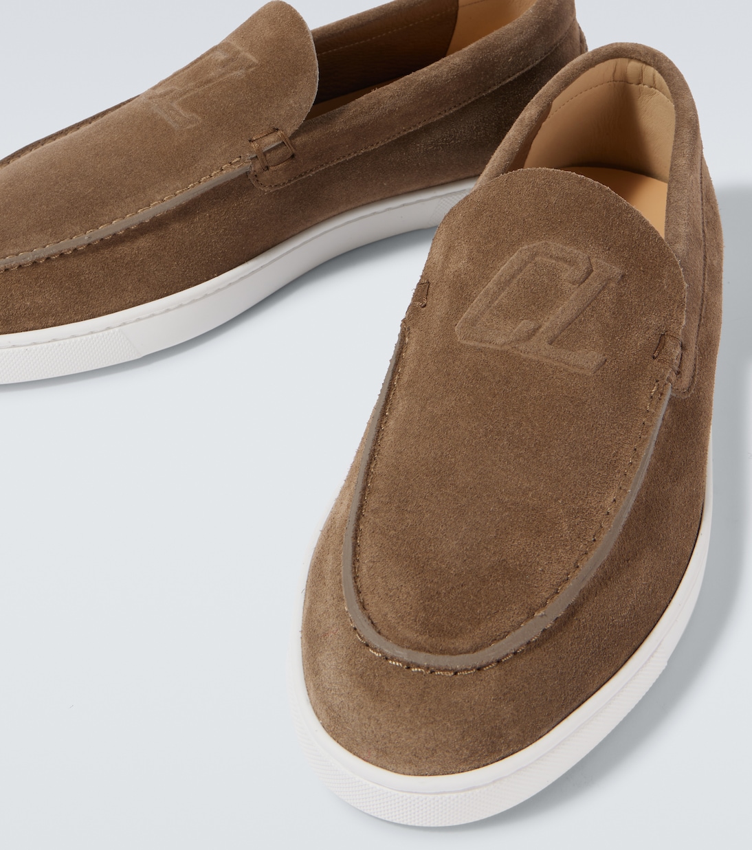 Slip-Ons Varsiboat aus Veloursleder | Christian Louboutin