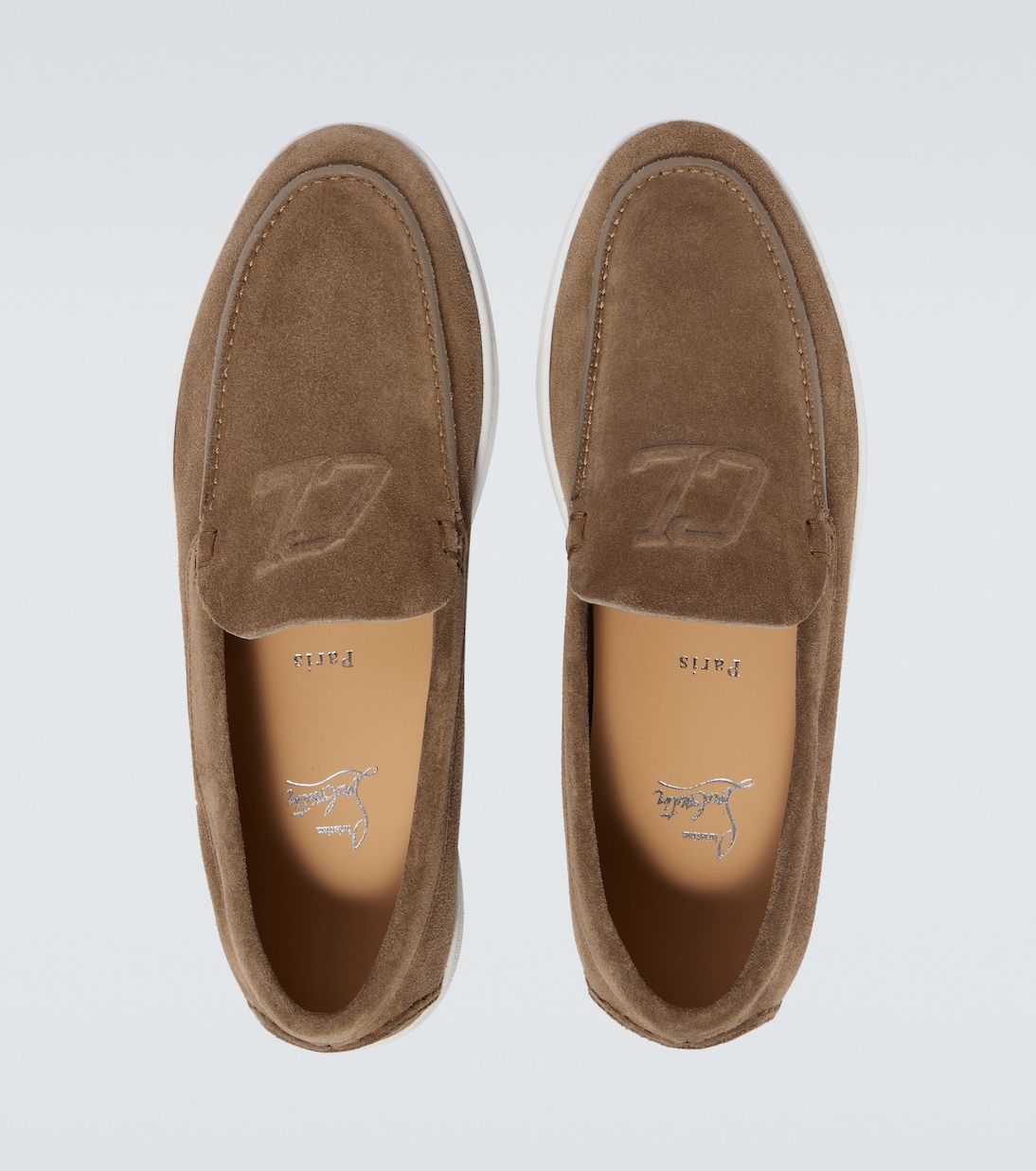 Slip-Ons Varsiboat aus Veloursleder | Christian Louboutin