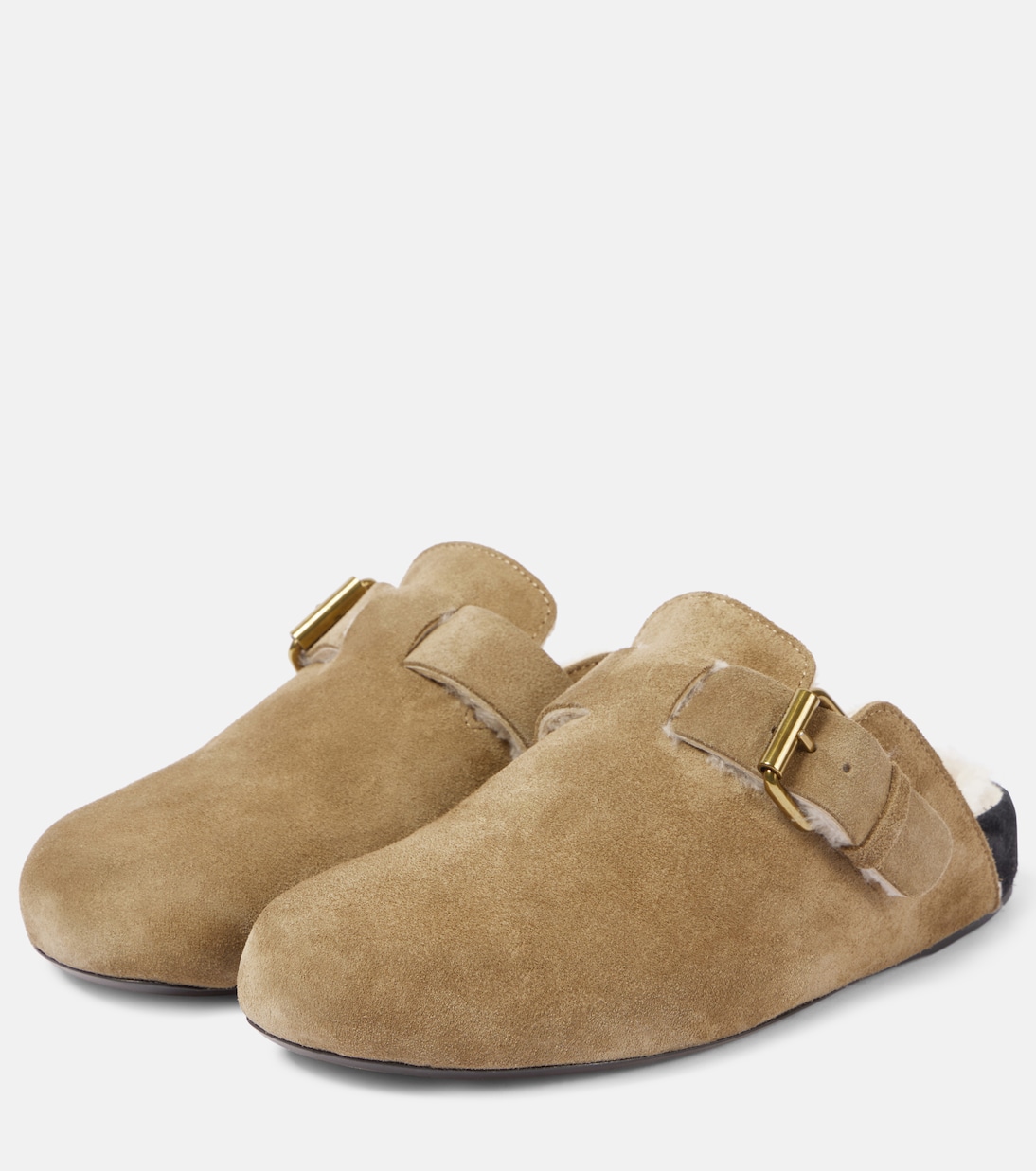 Mirvin shearling-lined suede clogs | Isabel Marant