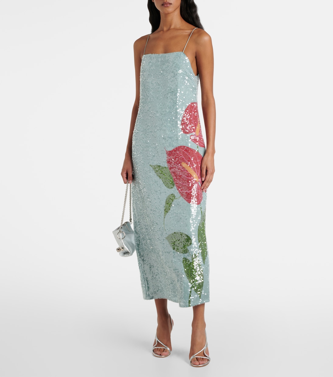 Vestido lencero Anthurium con lentejuelas | Farm Rio
